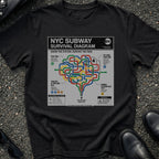 NYC Subway Survival Diagram T-Shirt