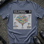 NYC Subway Survival Diagram T-Shirt