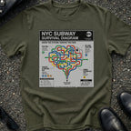 NYC Subway Survival Diagram T-Shirt