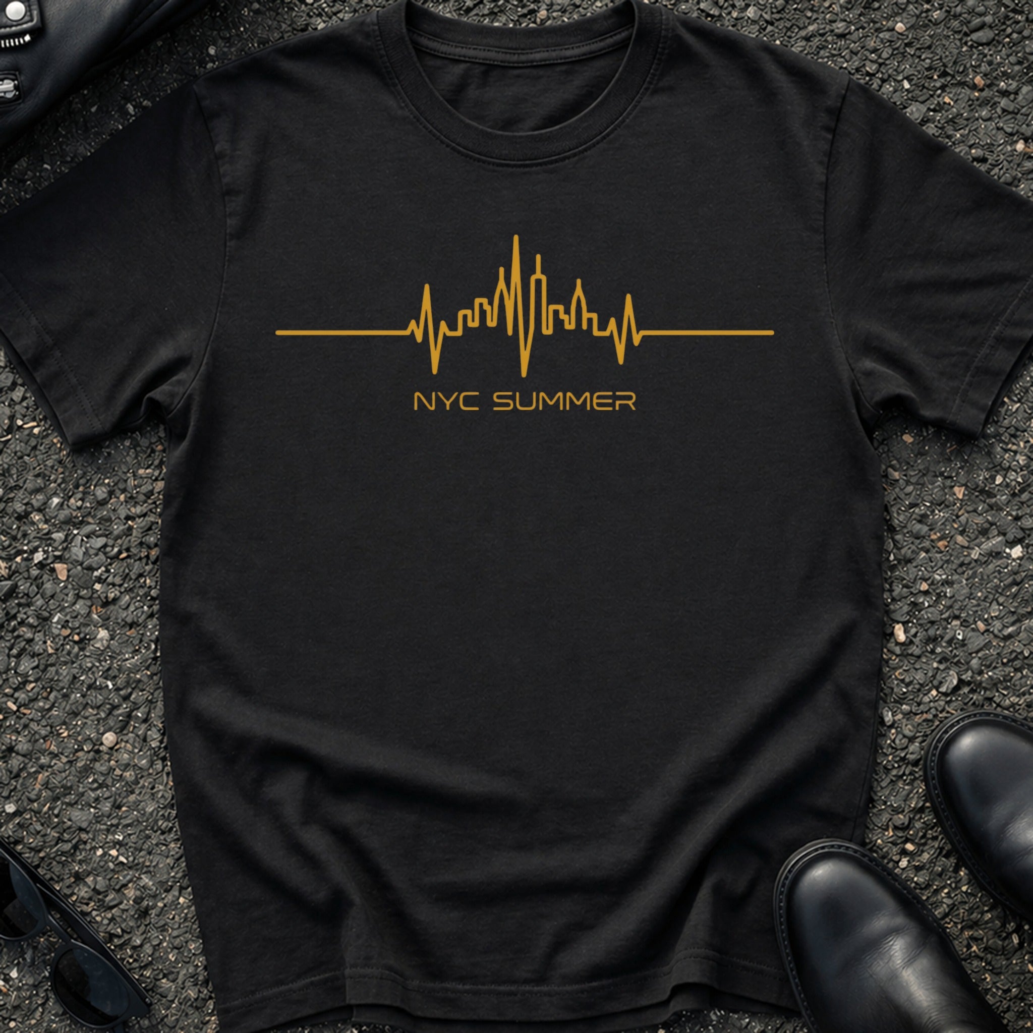 NYC Summer Heart Beat T-Shirt