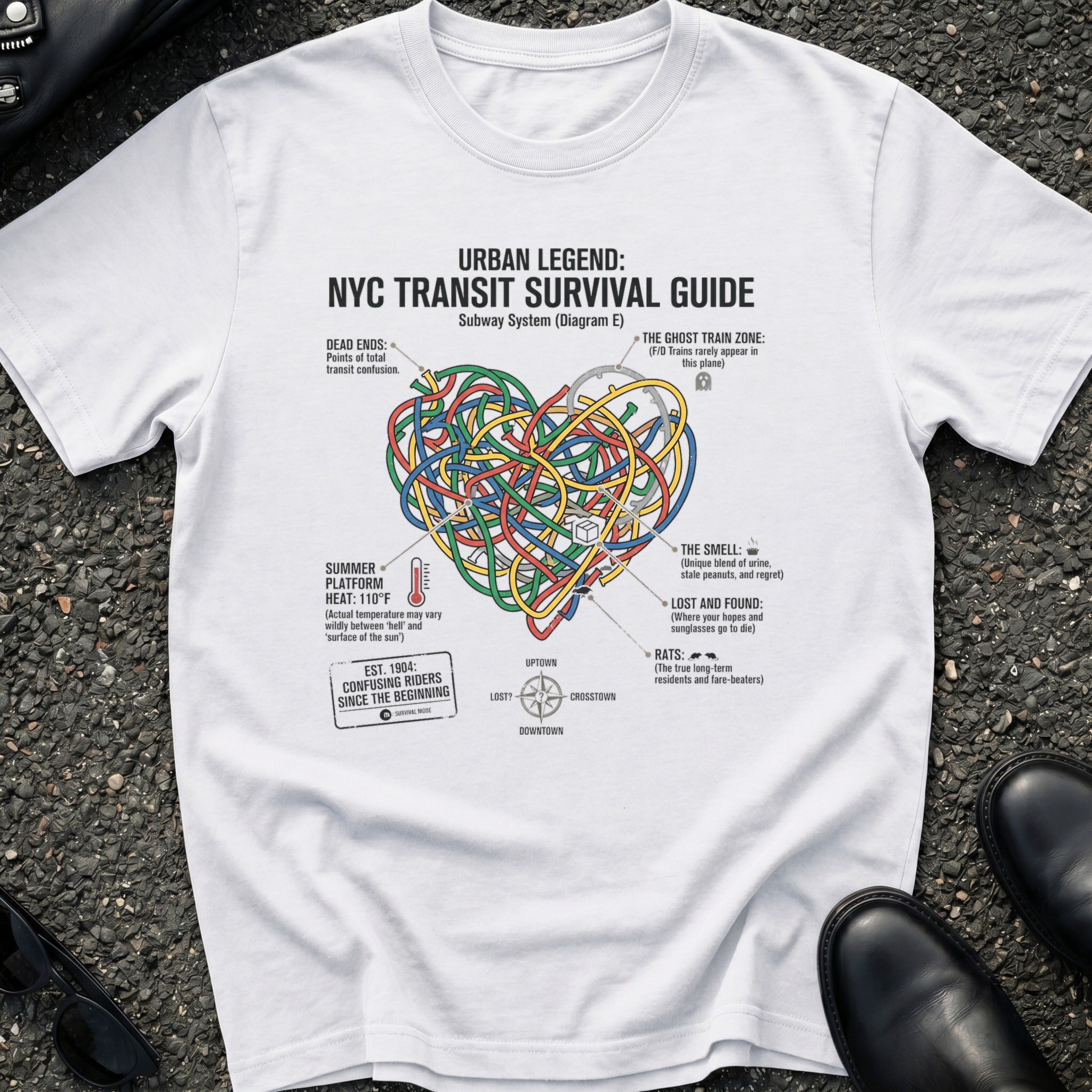 NYC Transit Survival Guide T-Shirt