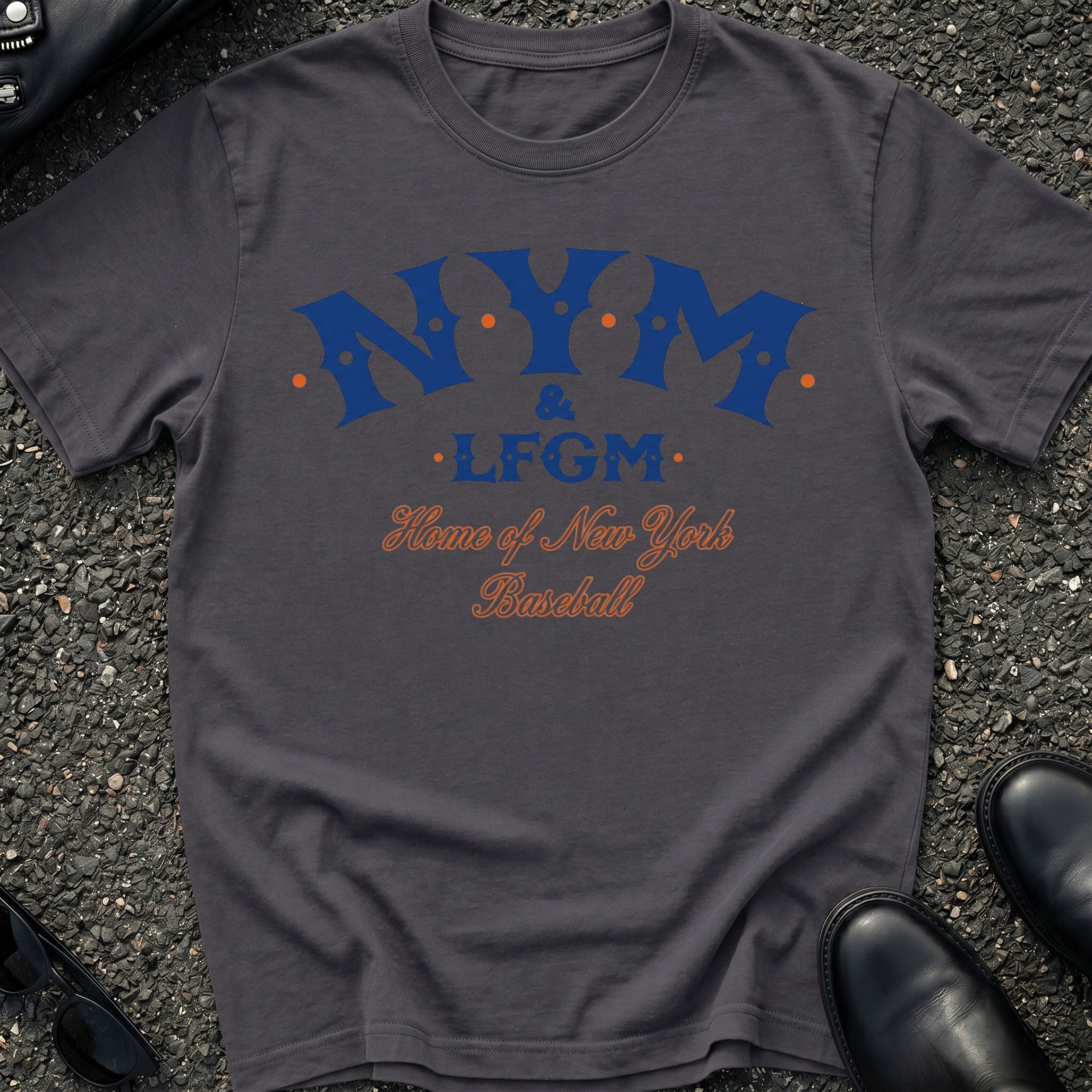 NYM LFGM Punk Rock Baseball T-Shirt