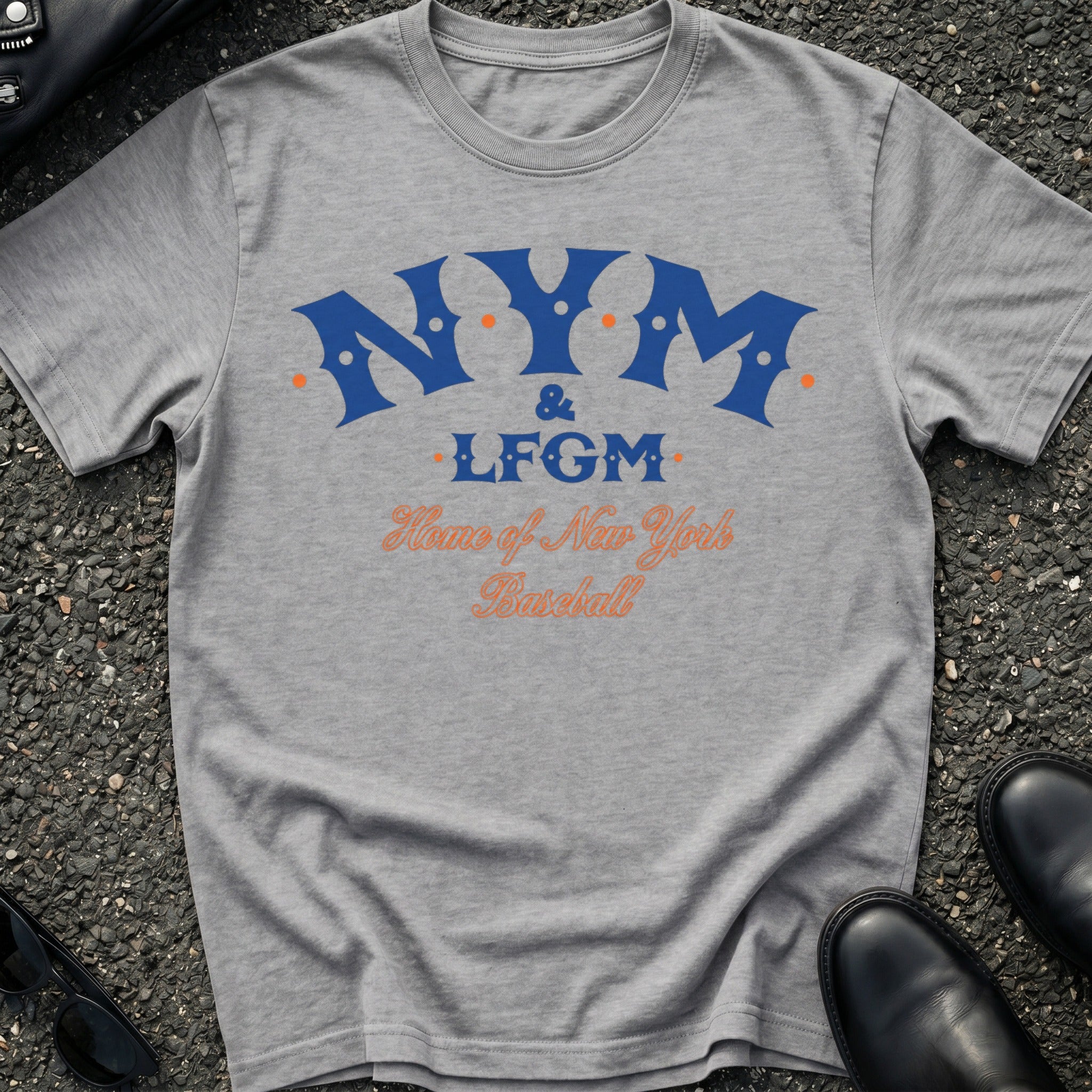 NYM LFGM Punk Rock Baseball T-Shirt