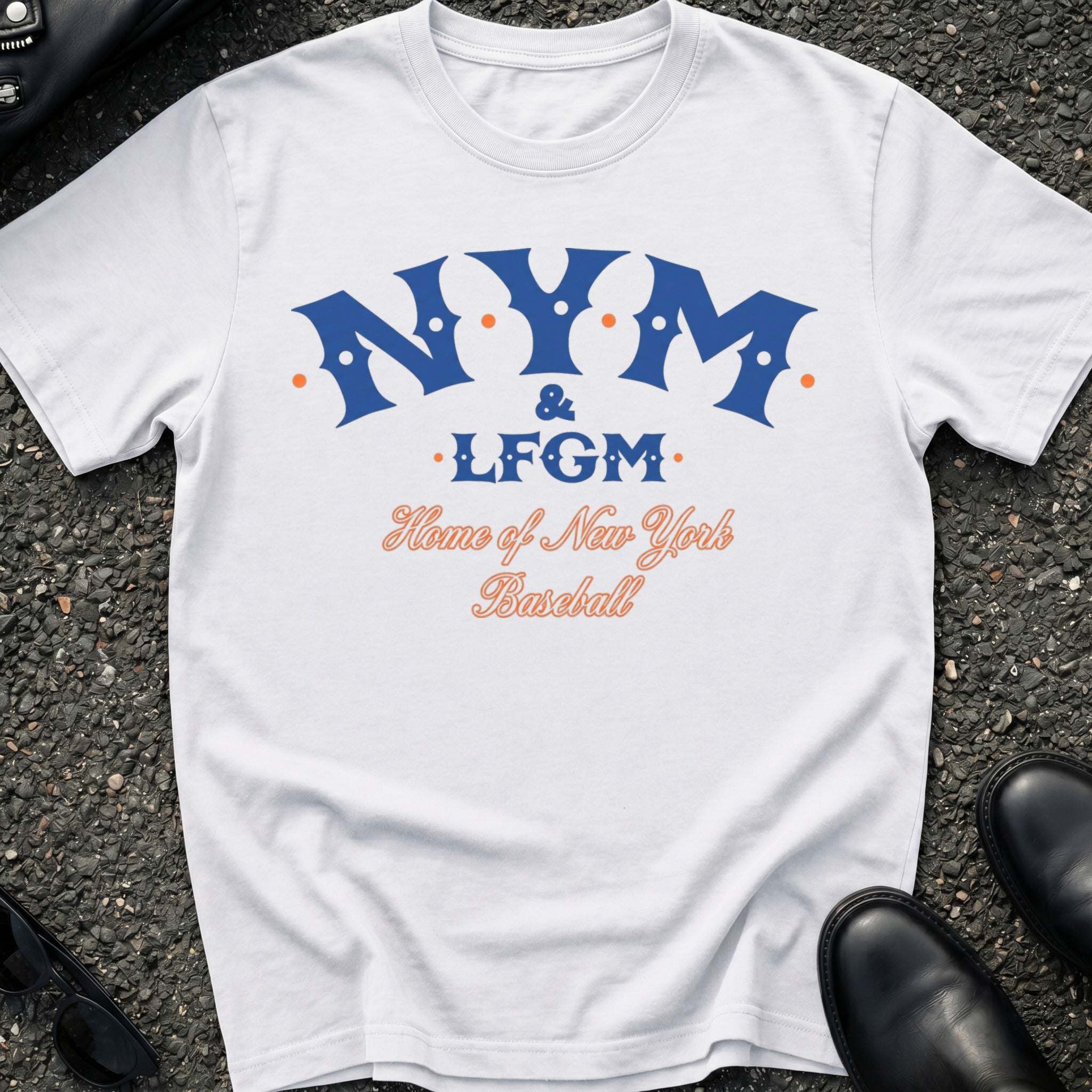 NYM LFGM Punk Rock Baseball T-Shirt