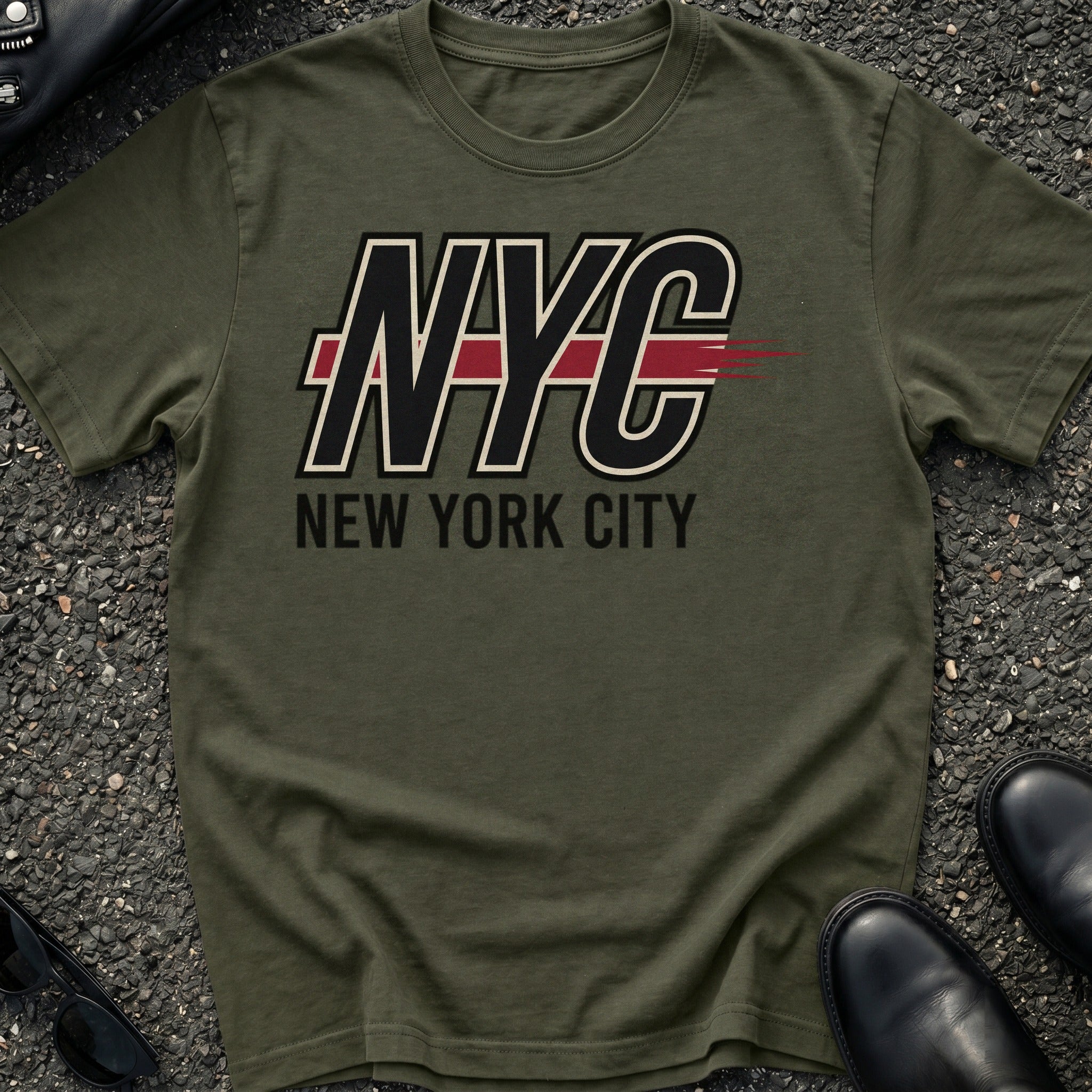 NY Racing Stripe T-Shirt