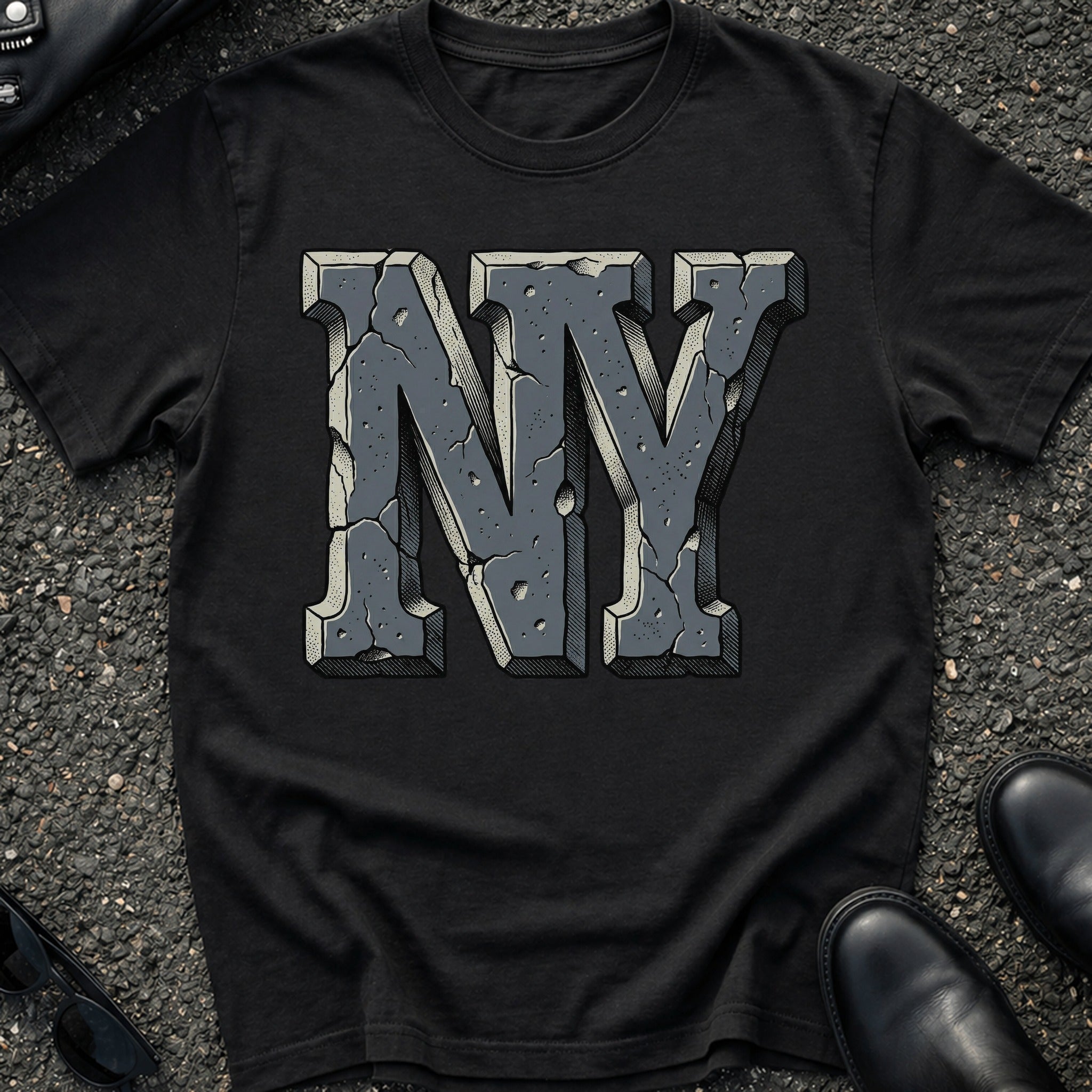 NY Stone Carved T-Shirt