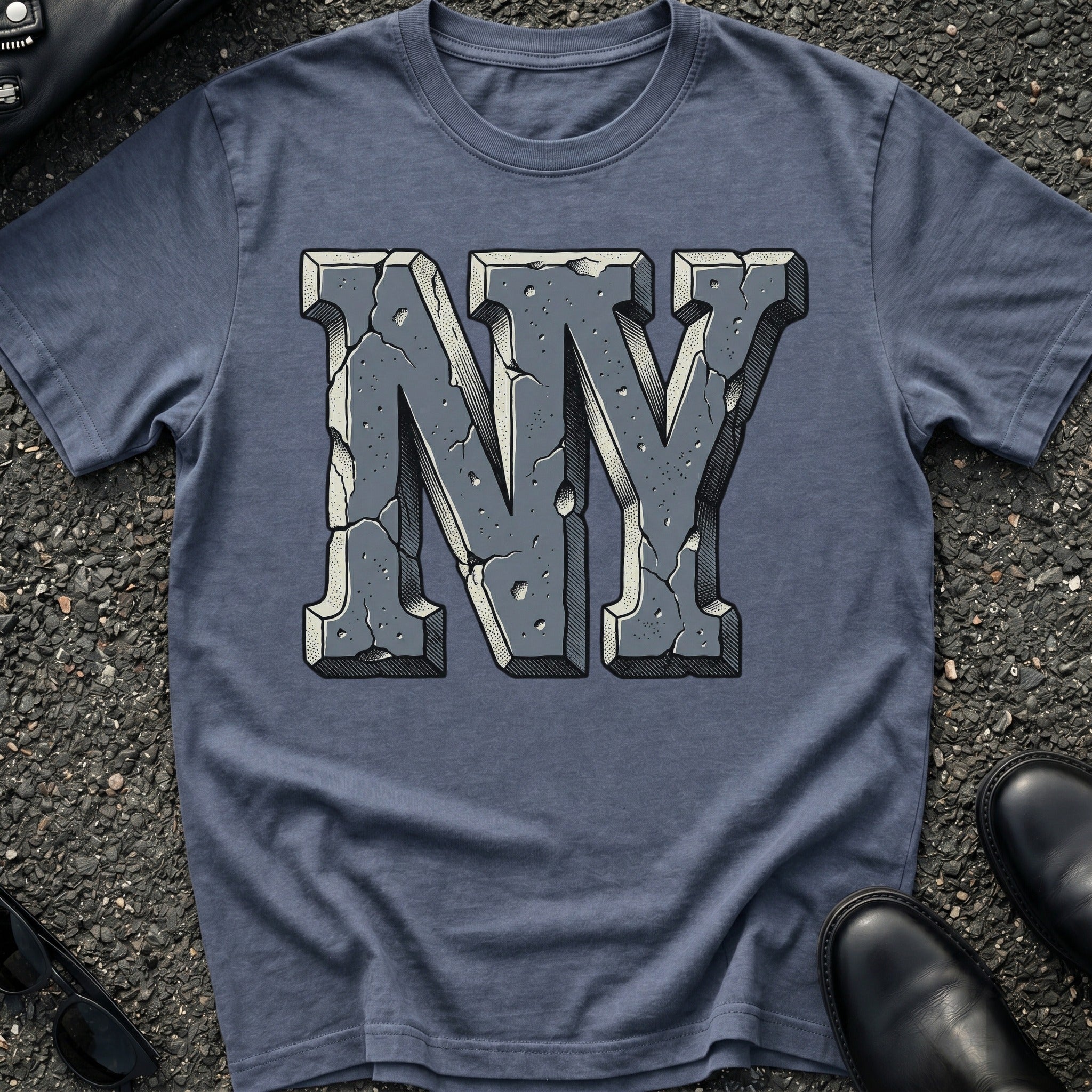 NY Stone Carved T-Shirt