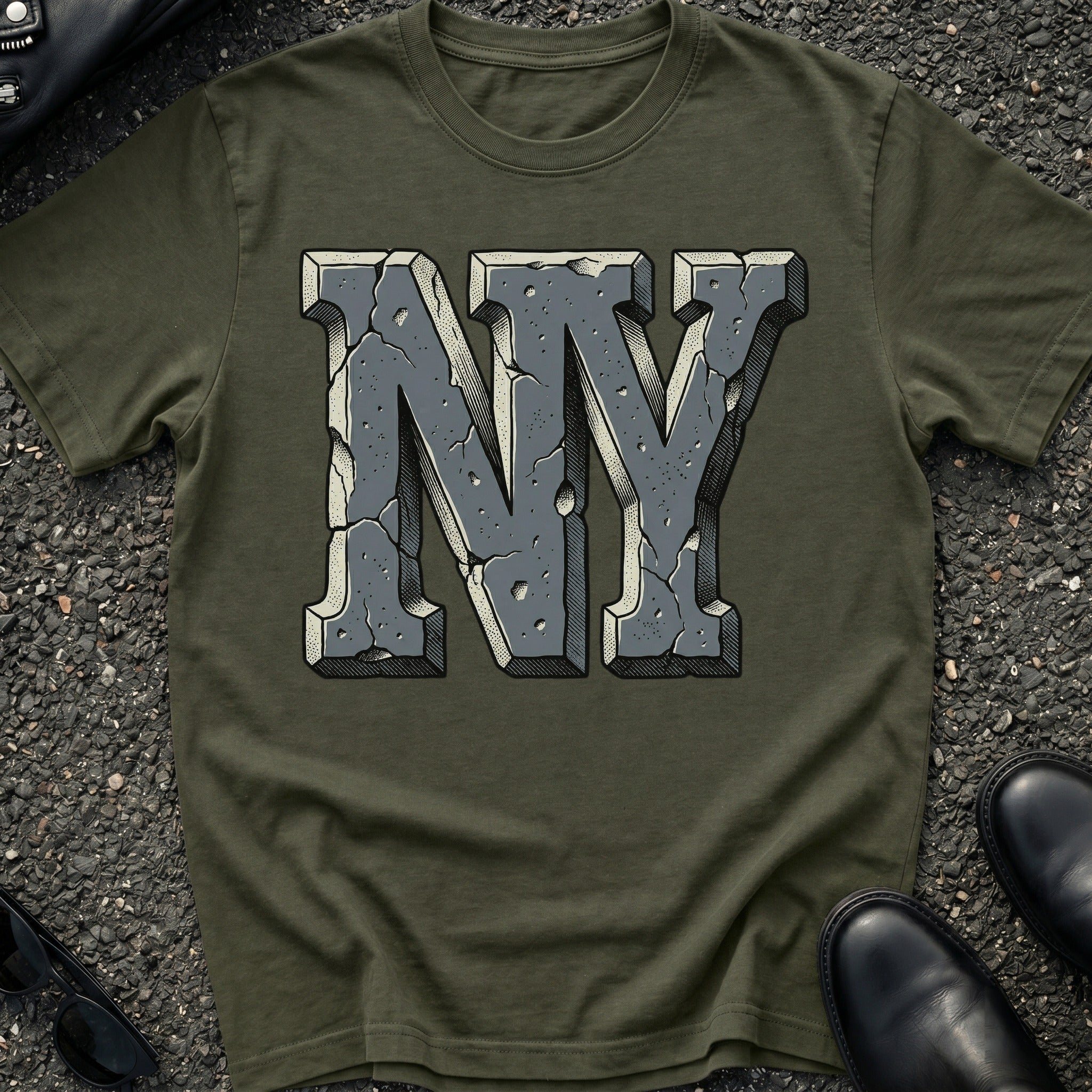 NY Stone Carved T-Shirt