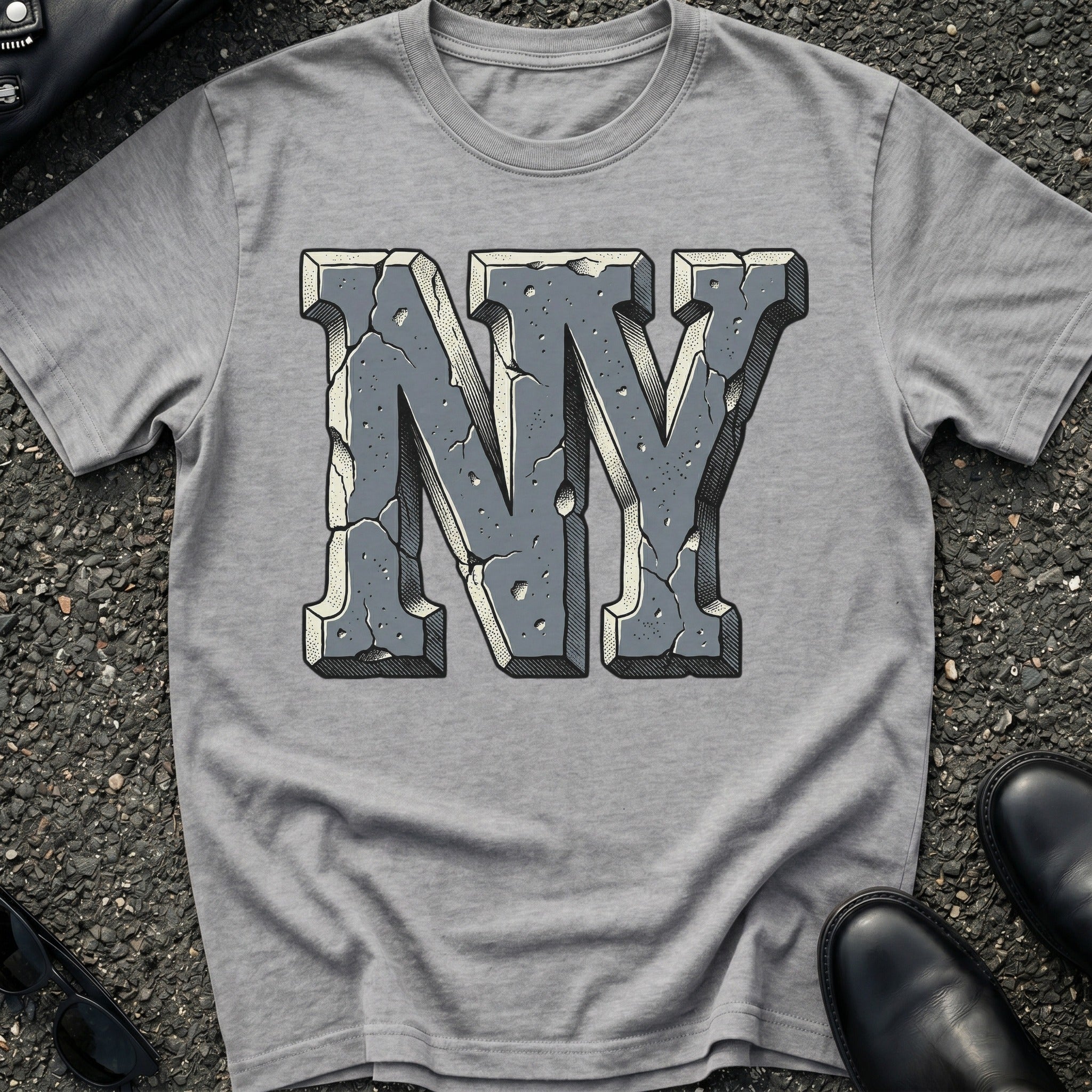 NY Stone Carved T-Shirt