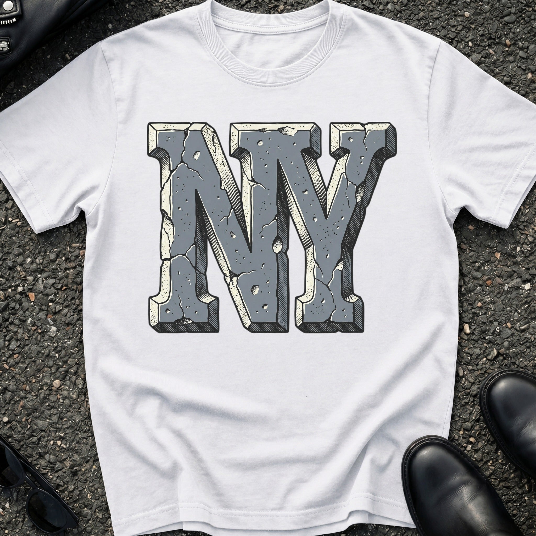 NY Stone Carved T-Shirt