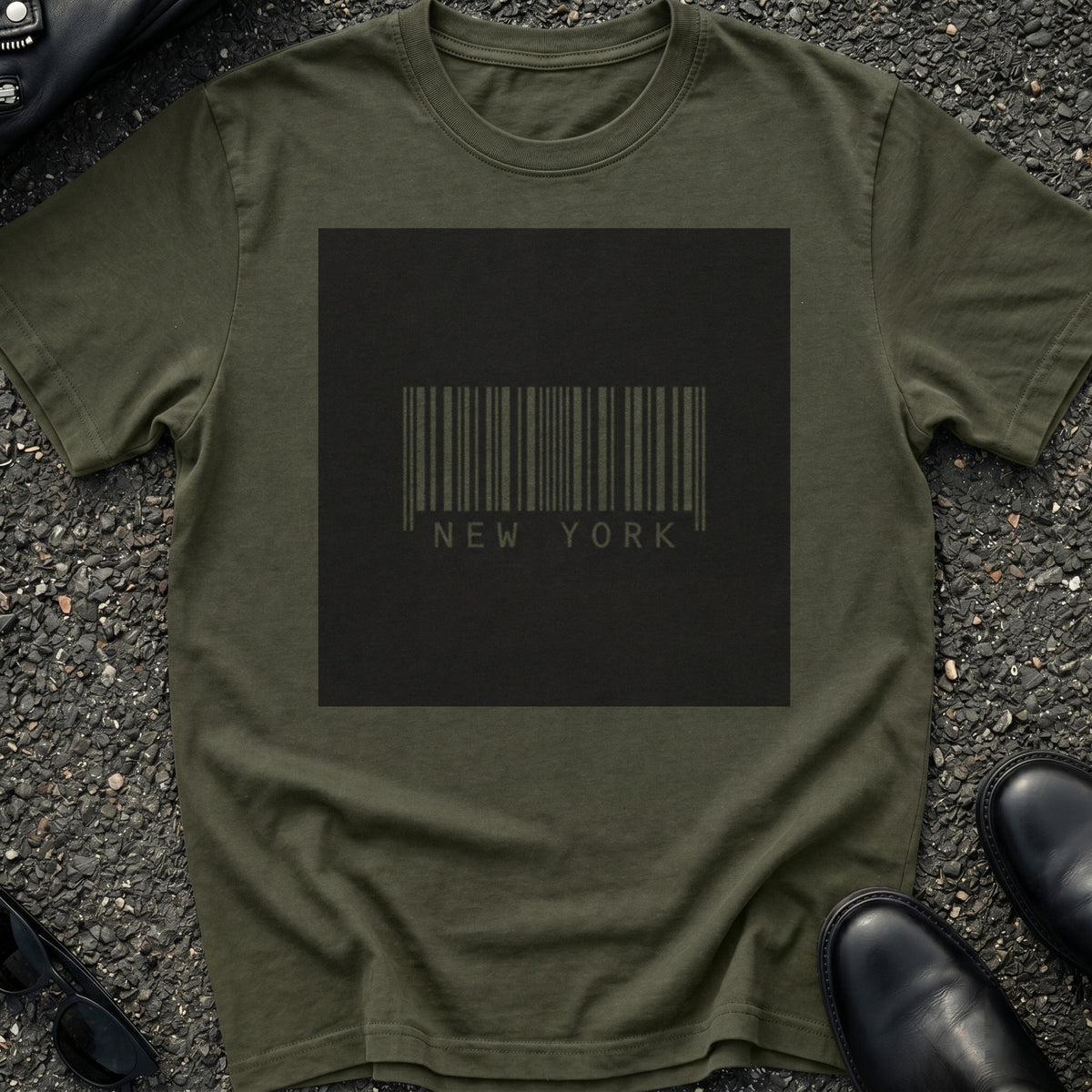 New York Barcode Tag T-Shirt