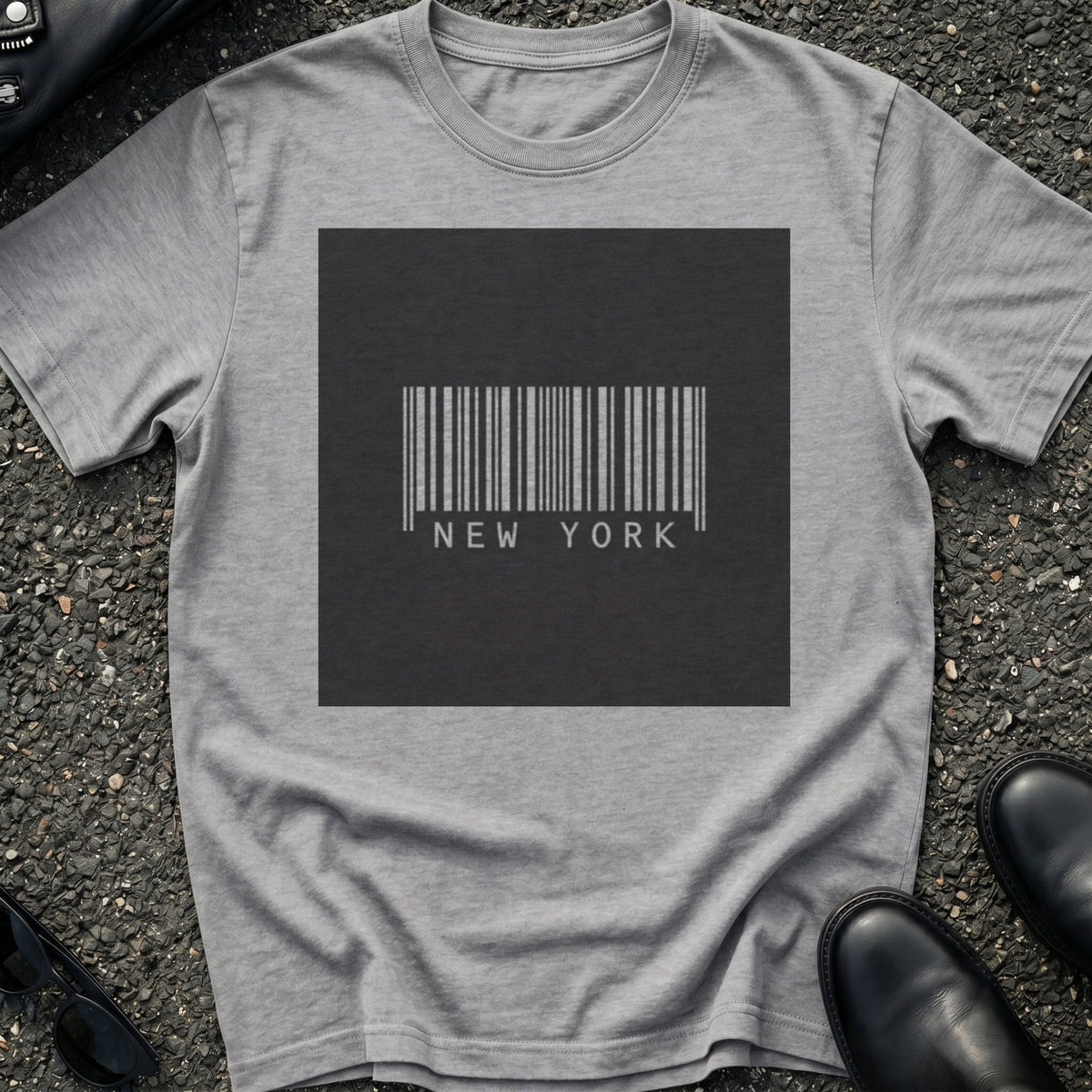 New York Barcode Tag T-Shirt