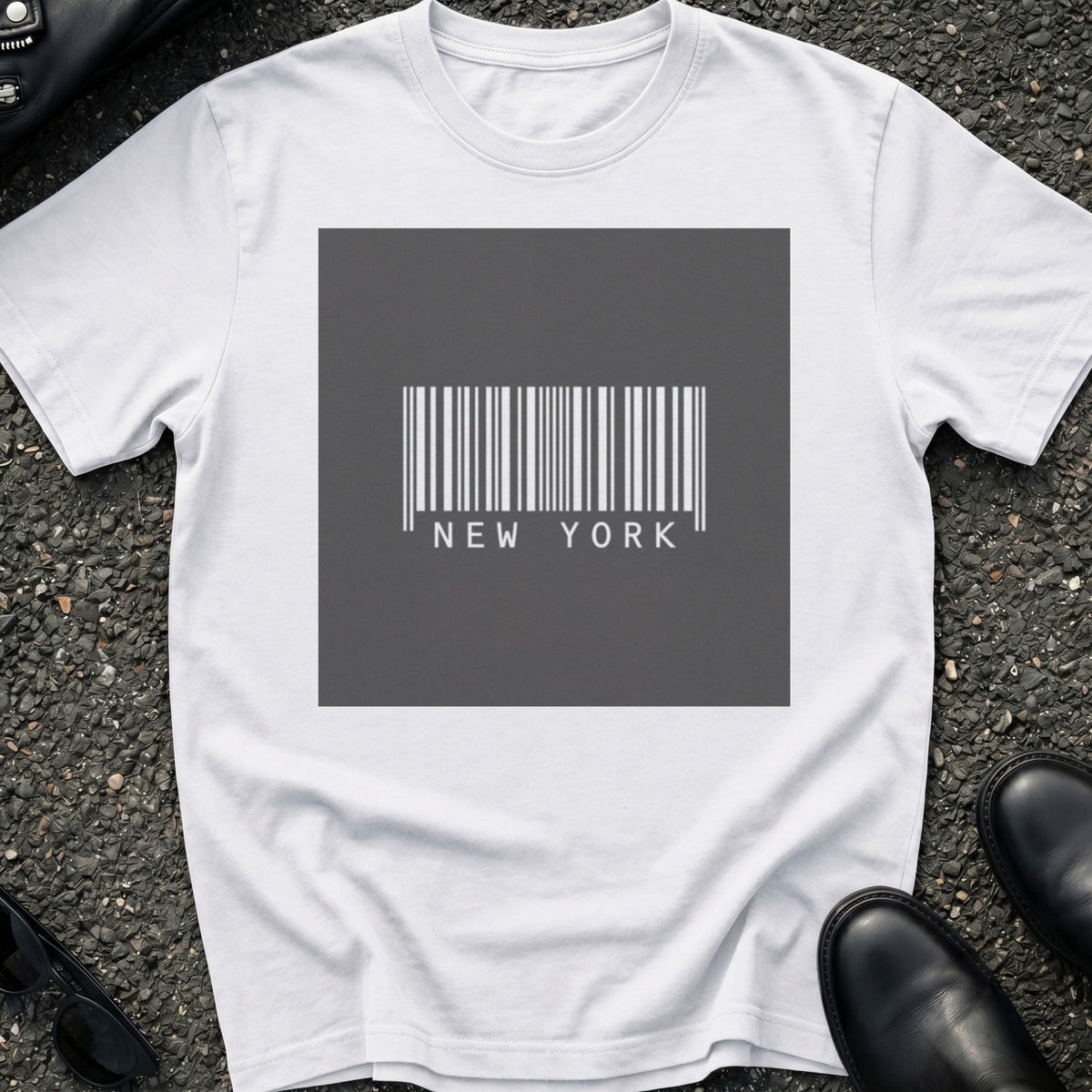New York Barcode Tag T-Shirt