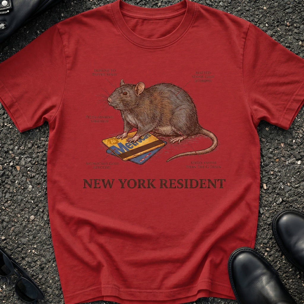 New York Resident Metrocard Rat T-Shirt