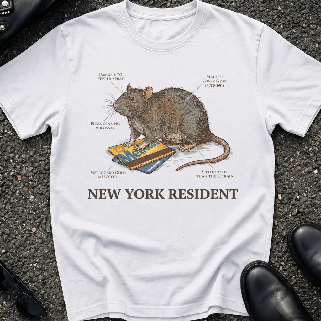 New York Resident Metrocard Rat T-Shirt