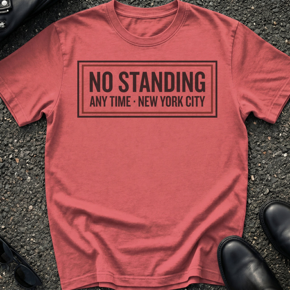 No Standing Plaque T-Shirt