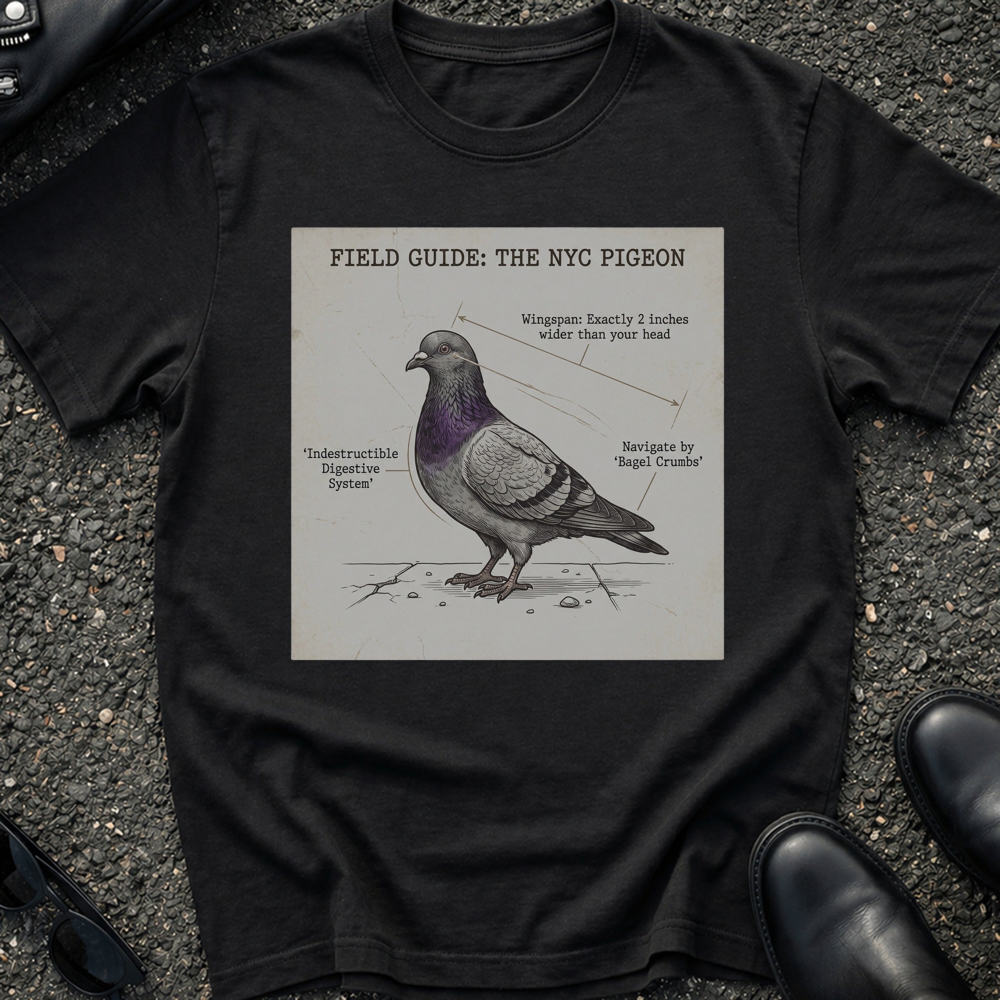 Pigeon Diagram T-Shirt