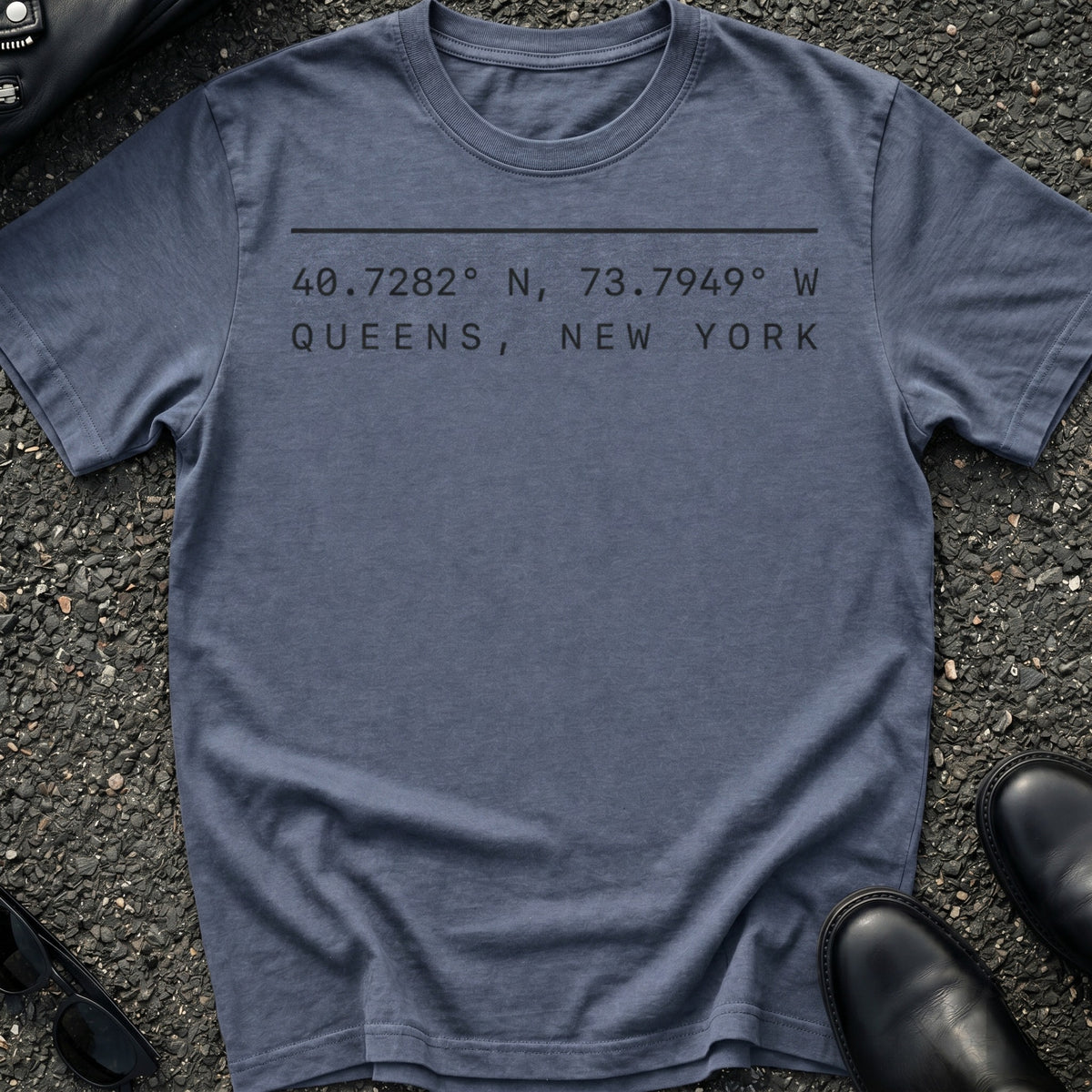 Queens Coordinates T-Shirt