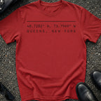 Queens Coordinates T-Shirt