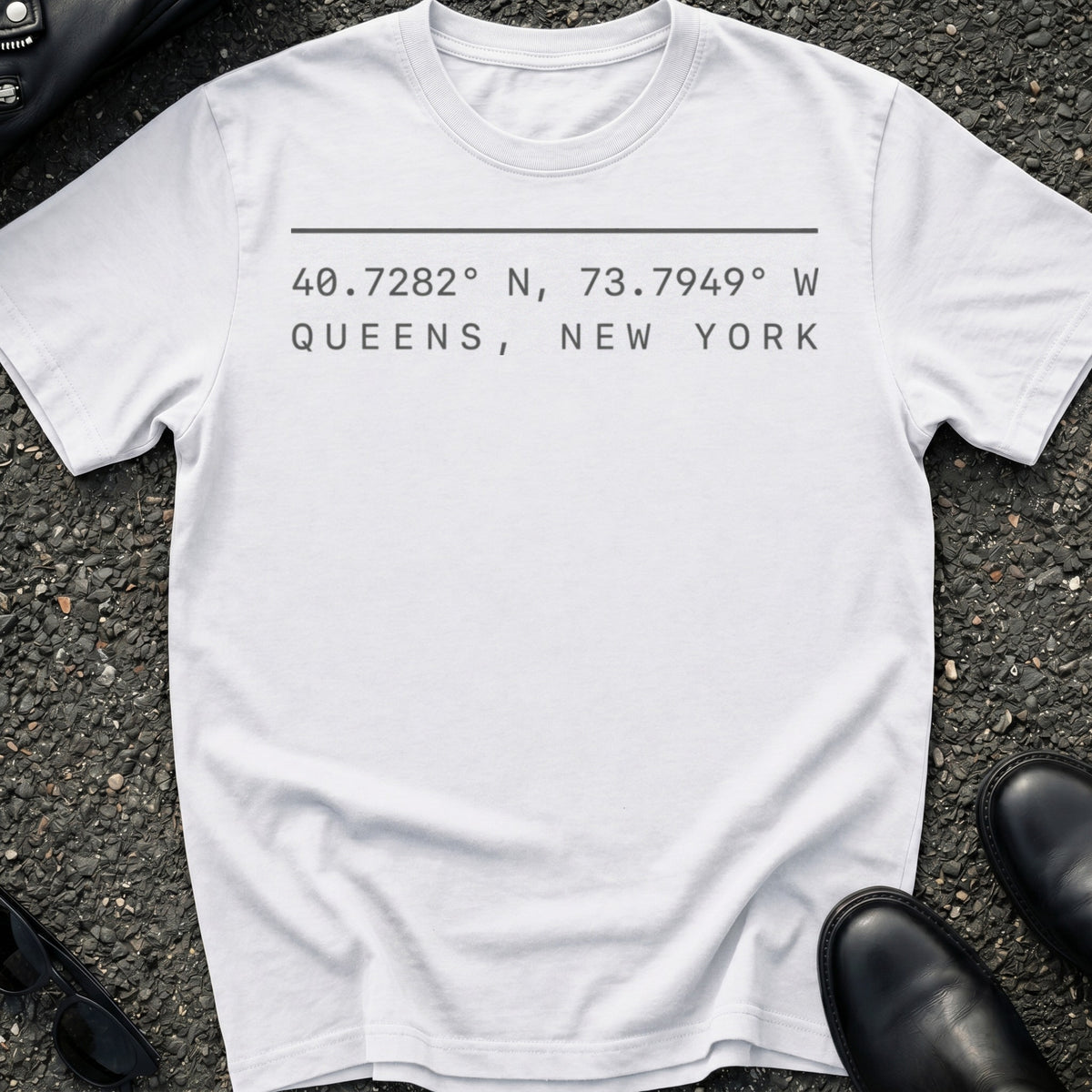 Queens Coordinates T-Shirt