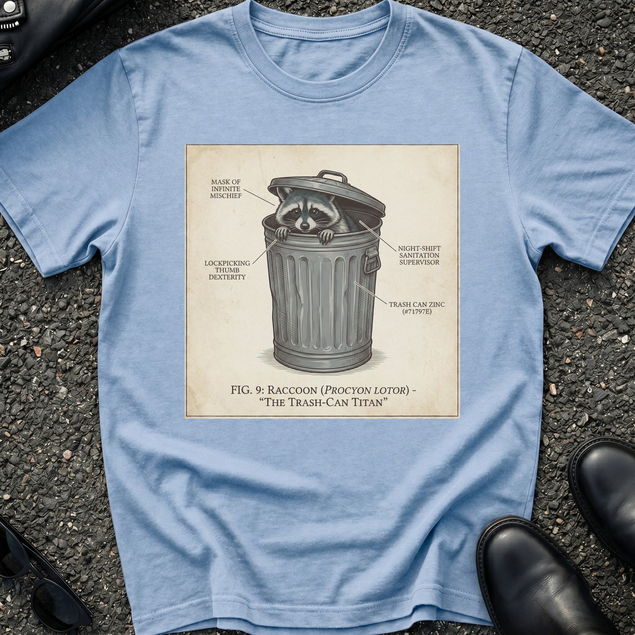 Racoon Trash Can Titan T-Shirt