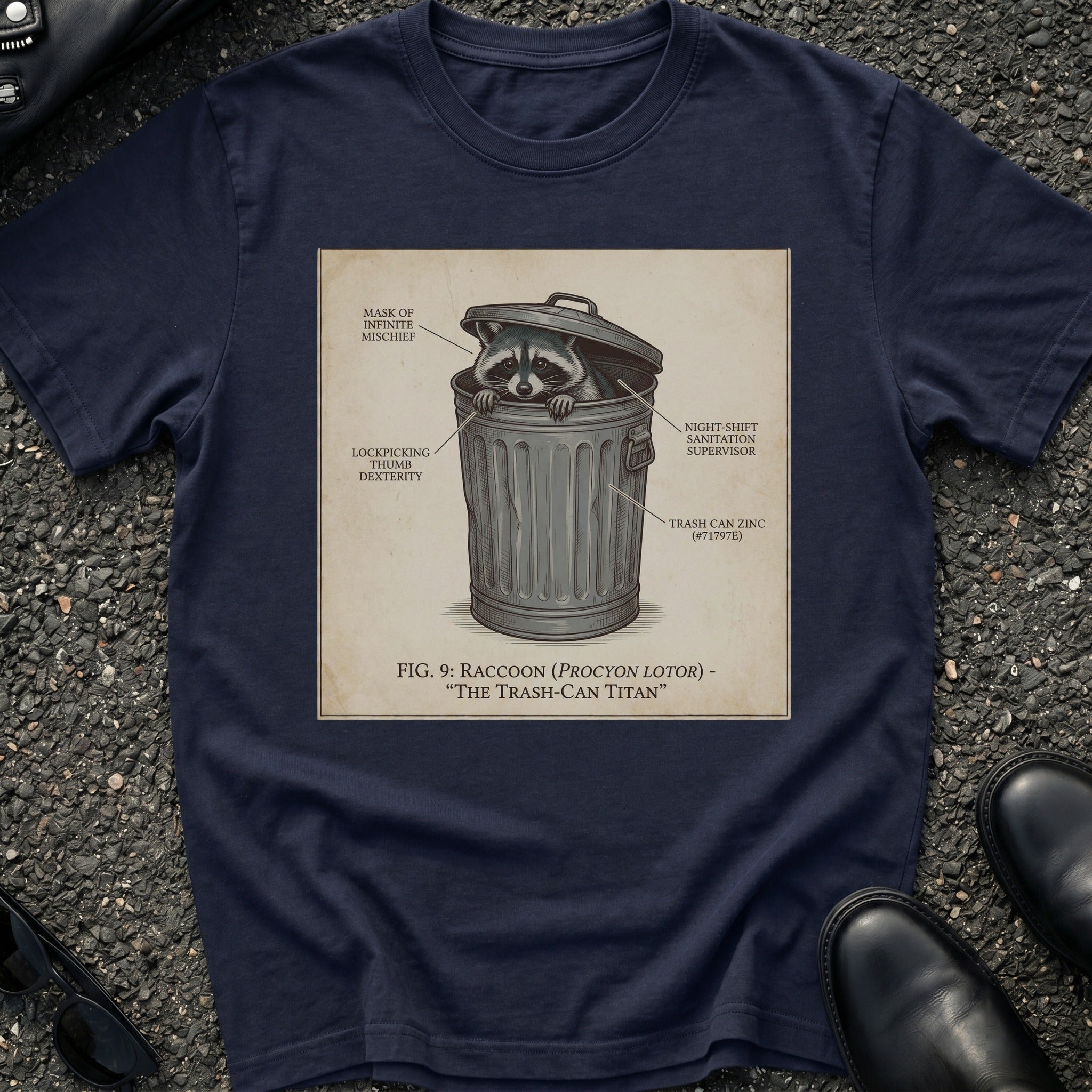Racoon Trash Can Titan T-Shirt