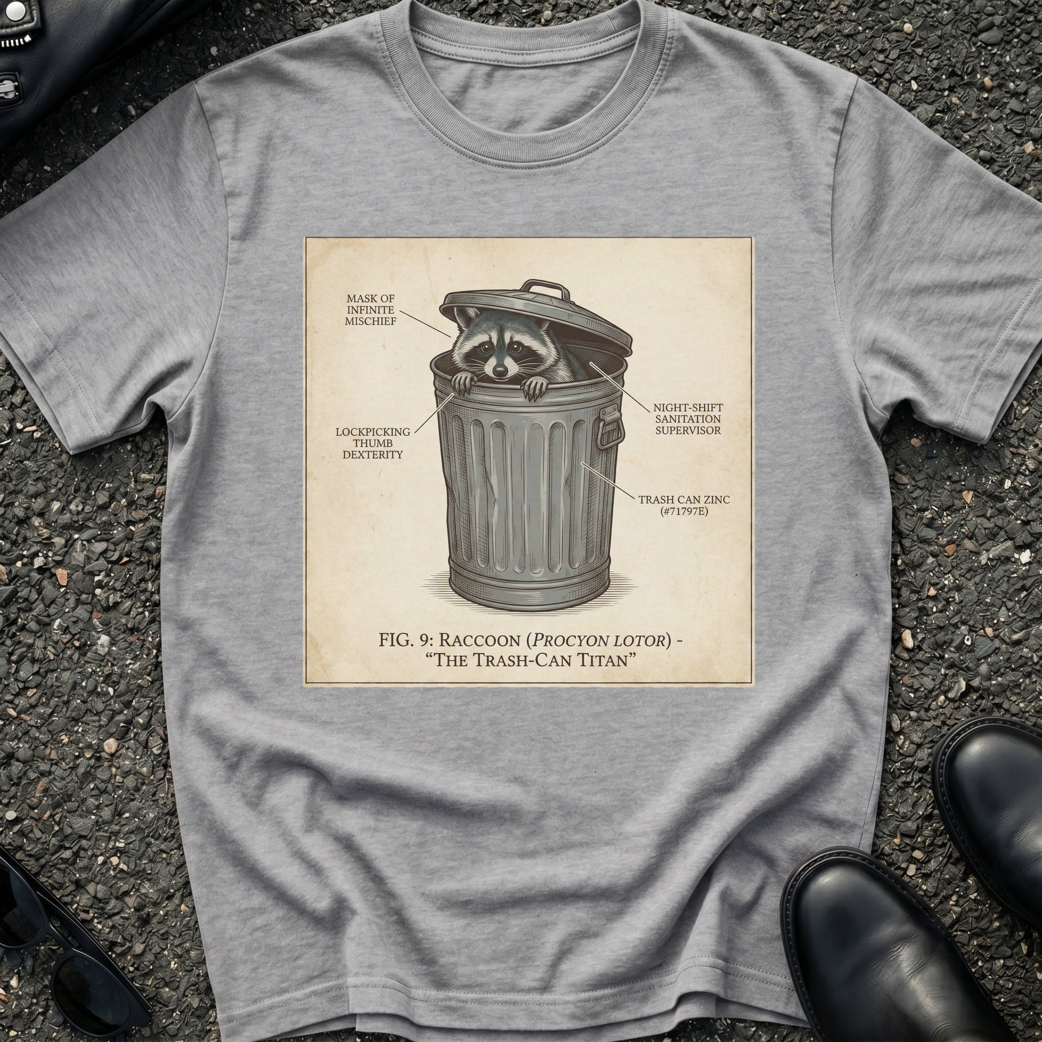 Racoon Trash Can Titan T-Shirt