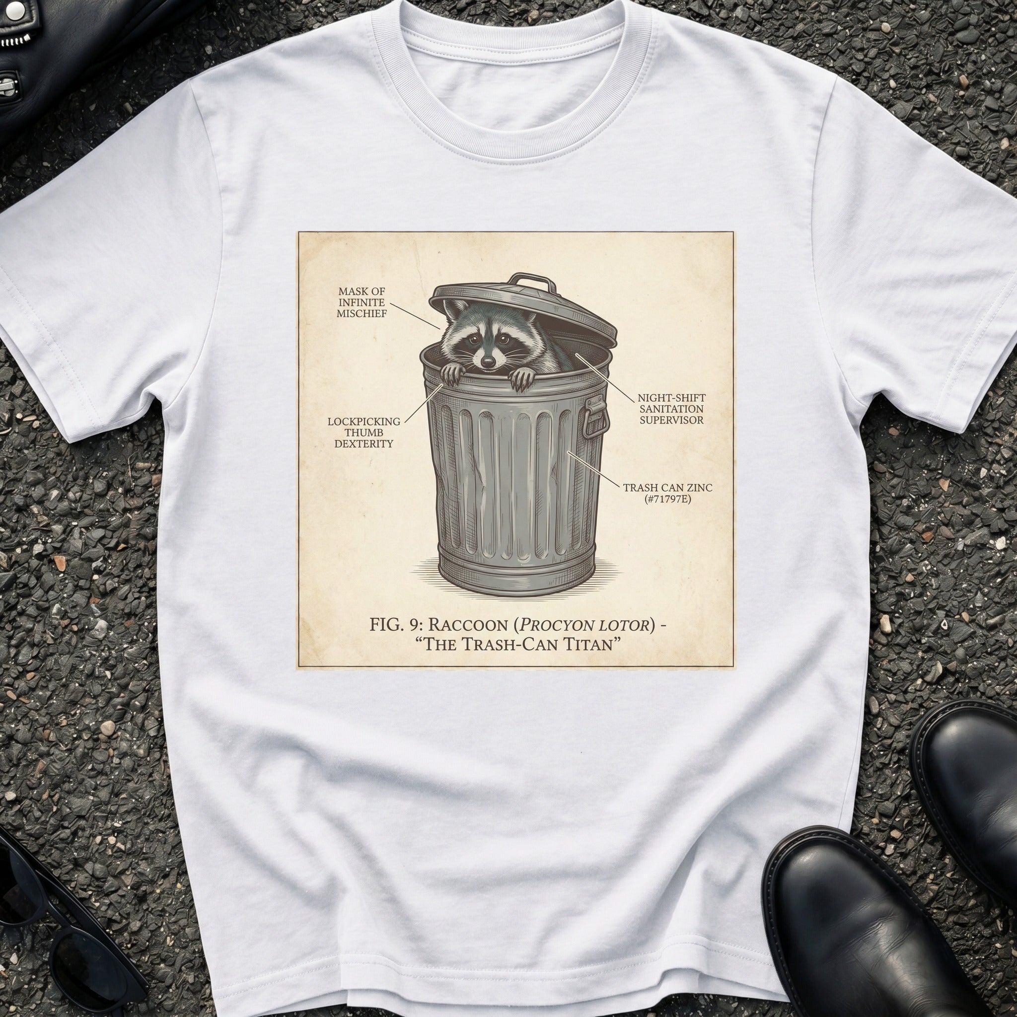 Racoon Trash Can Titan T-Shirt