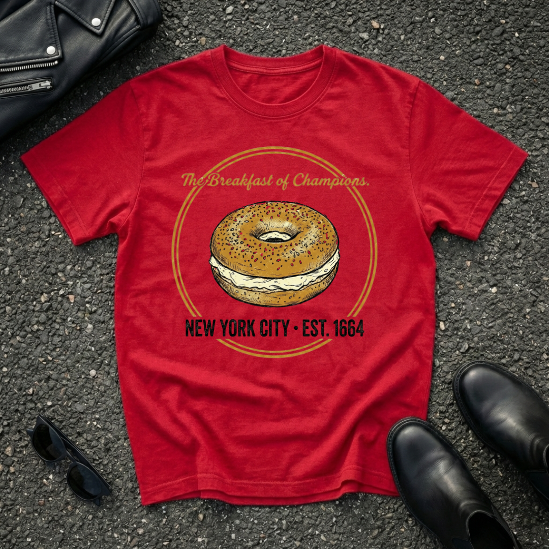 Everything Bagel Breakfast of Champions T-Shirt