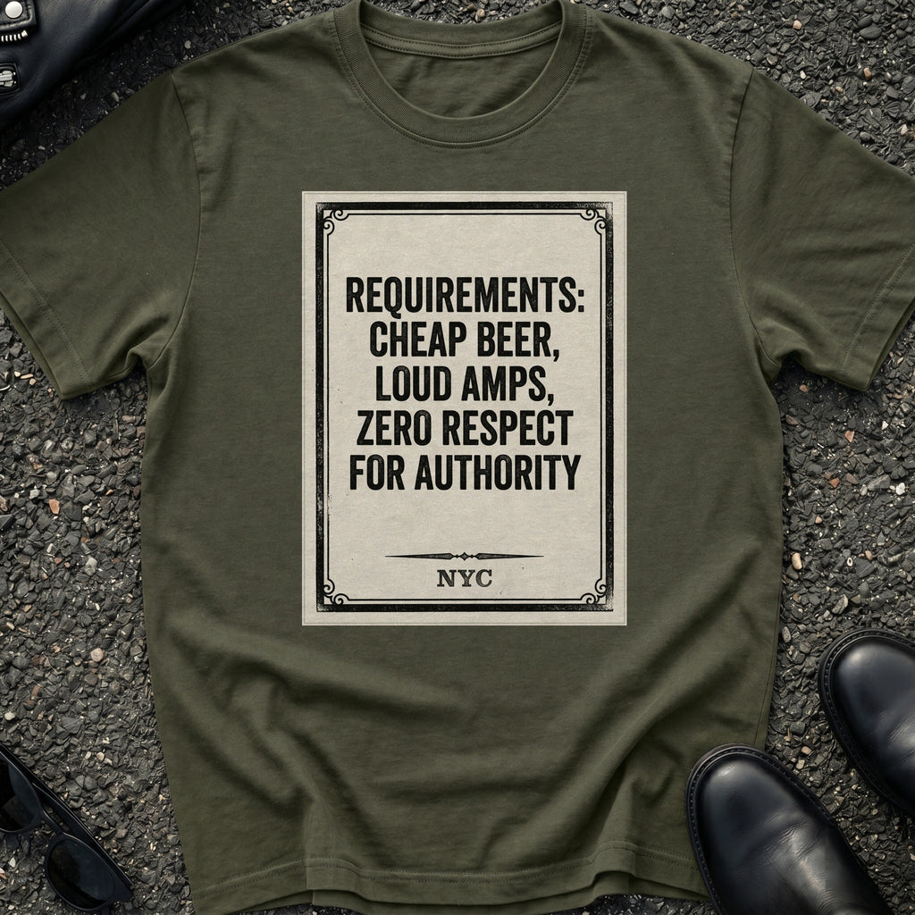 Requirements Cheap T-Shirt