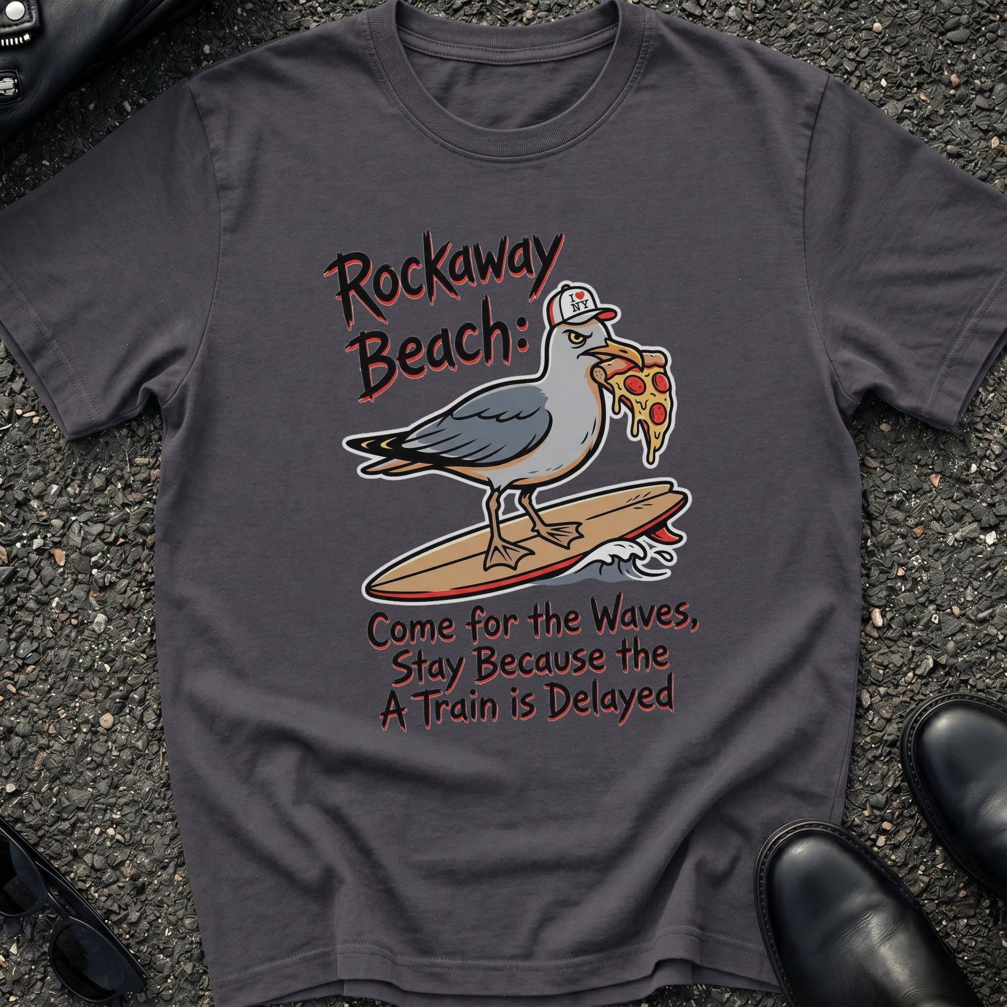 Rockaway Beach Come For The Waves T-Shirt