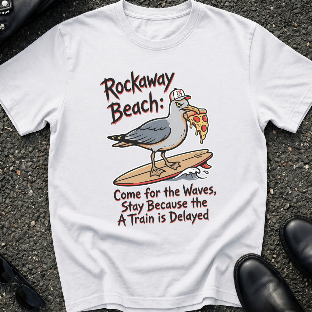 Rockaway Beach Come For The Waves T-Shirt