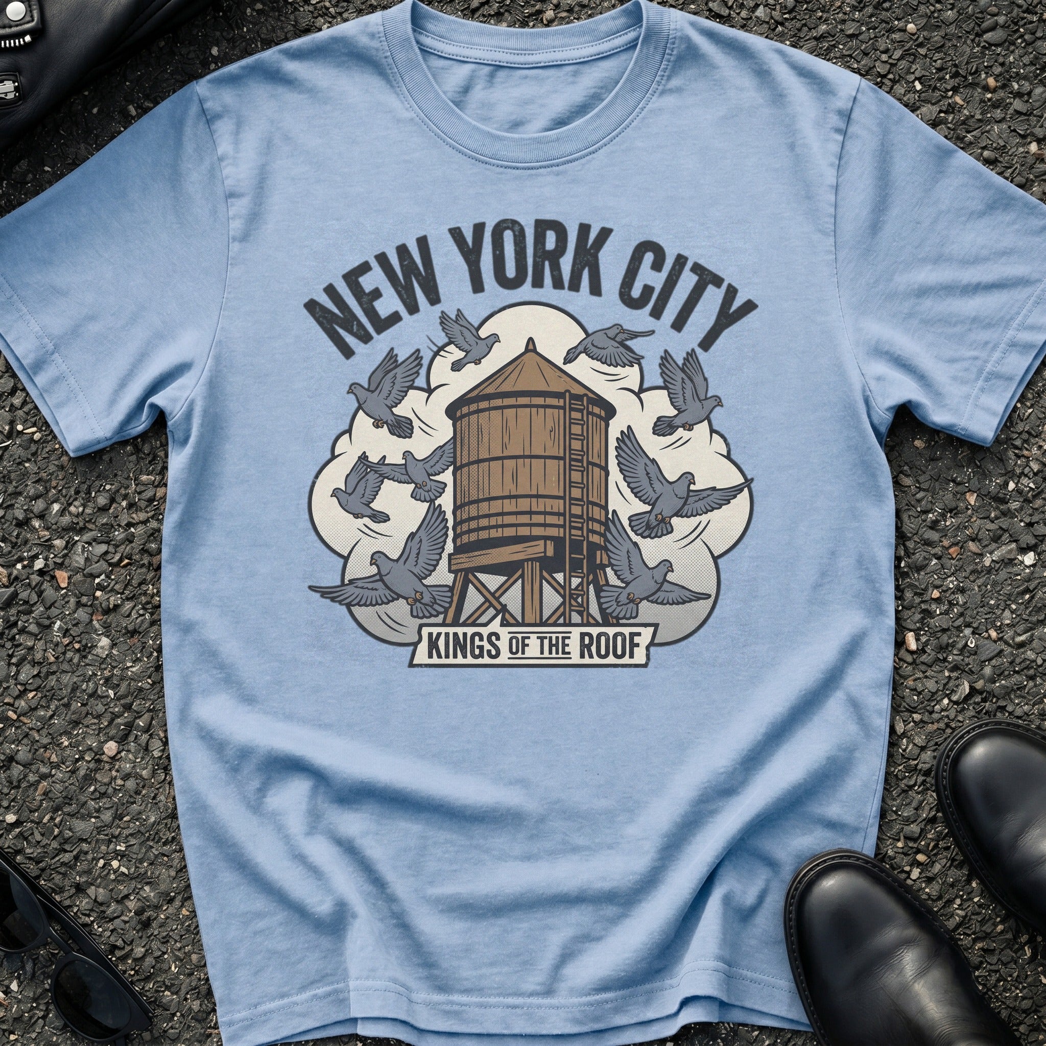 Rooftop Pigeons T-Shirt