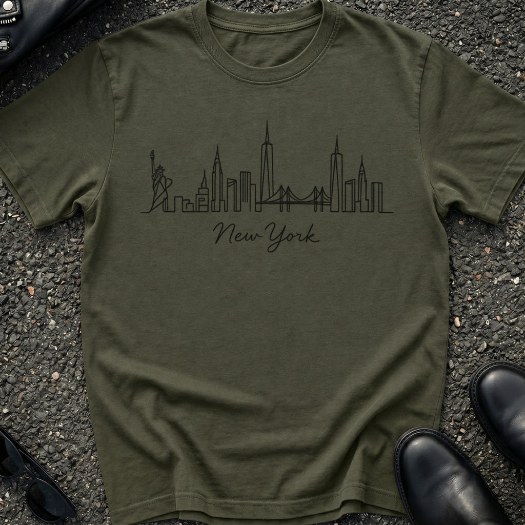 Single-Line NYC Skyline T-Shirt