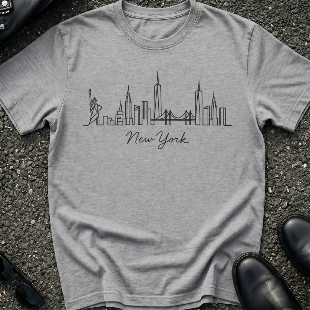 Single-Line NYC Skyline T-Shirt