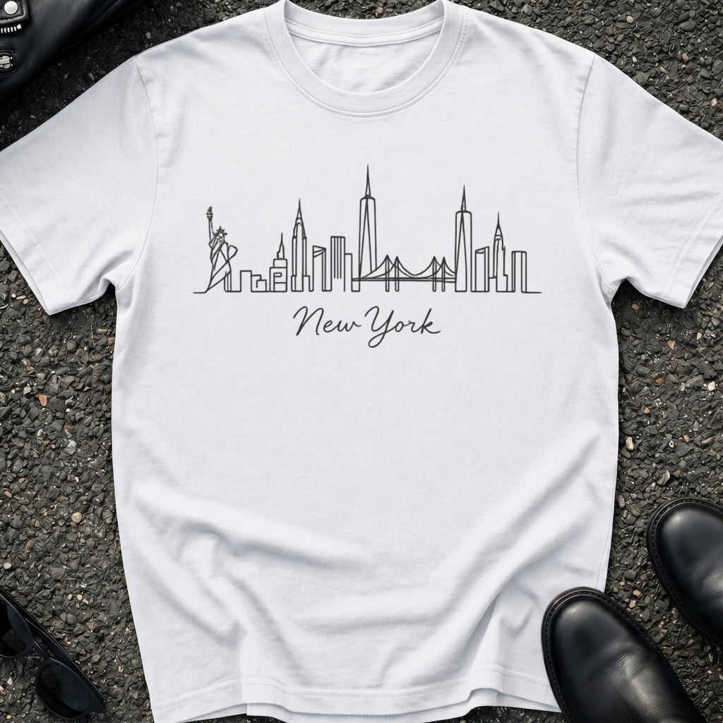 Single-Line NYC Skyline T-Shirt