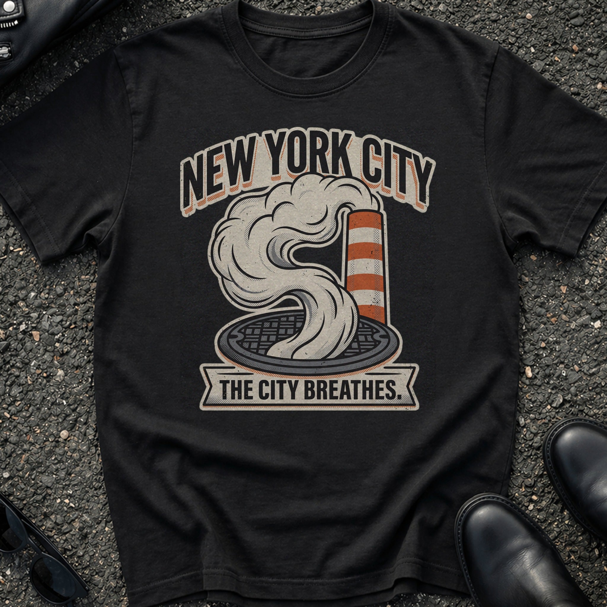 Steam Manhole Illo T-Shirt