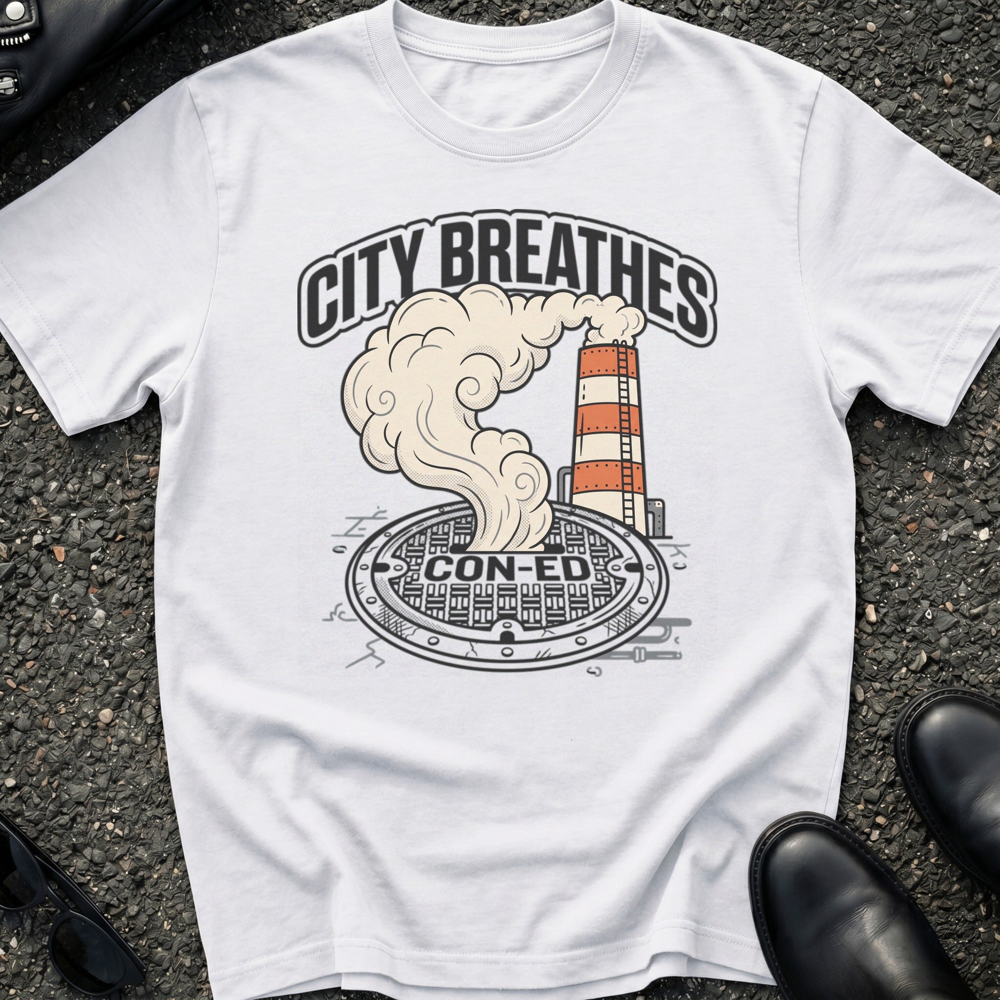 Steaming Manhole T-Shirt