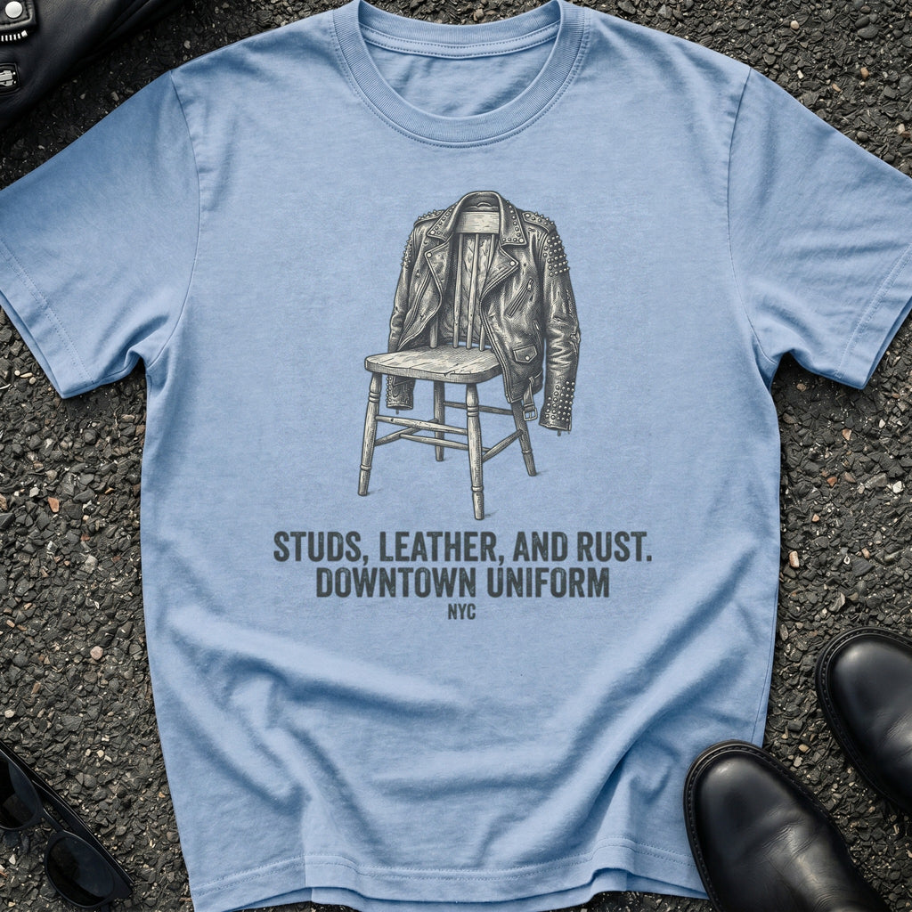 Studs Leather Rust T-Shirt