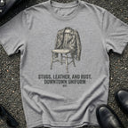 Studs Leather Rust T-Shirt