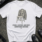 Studs Leather Rust T-Shirt
