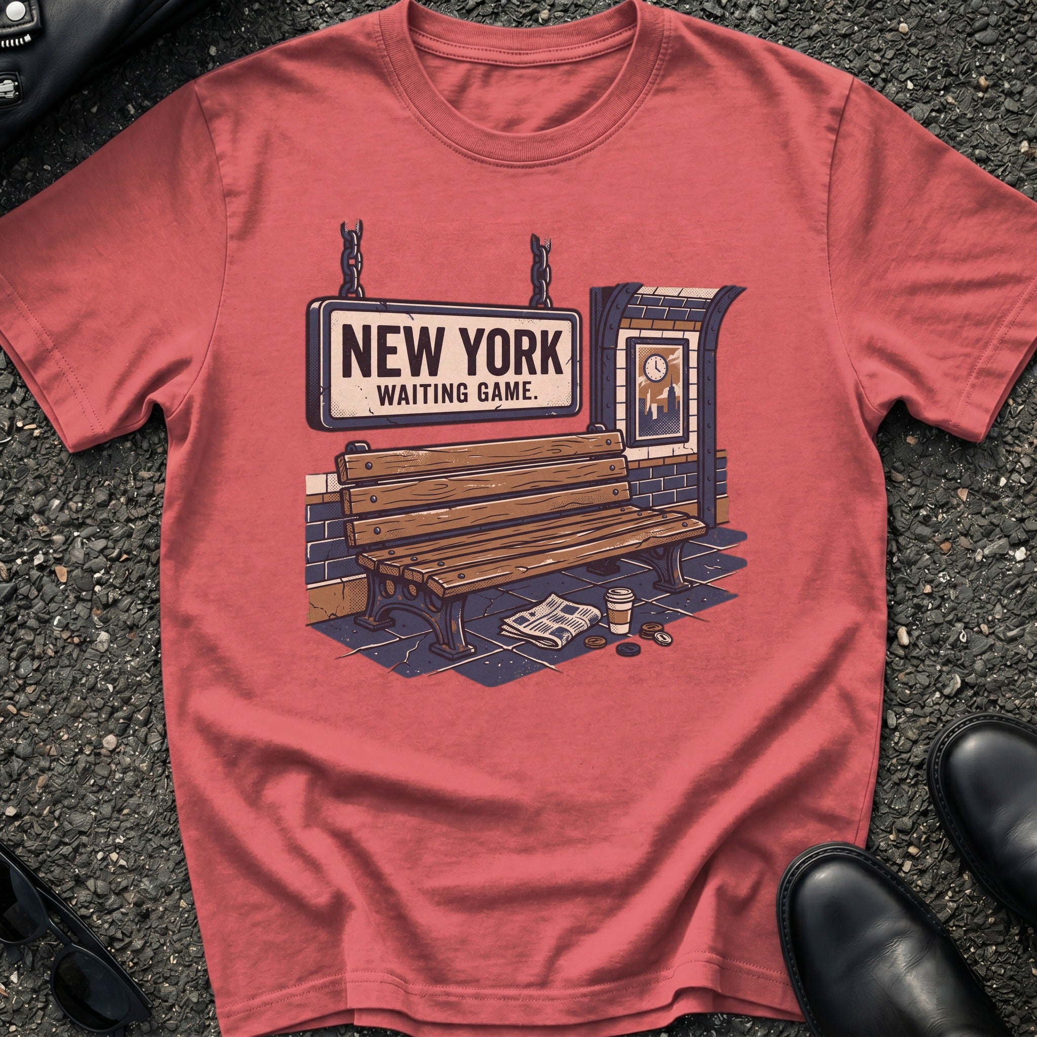 Subway Bench Illo T-Shirt