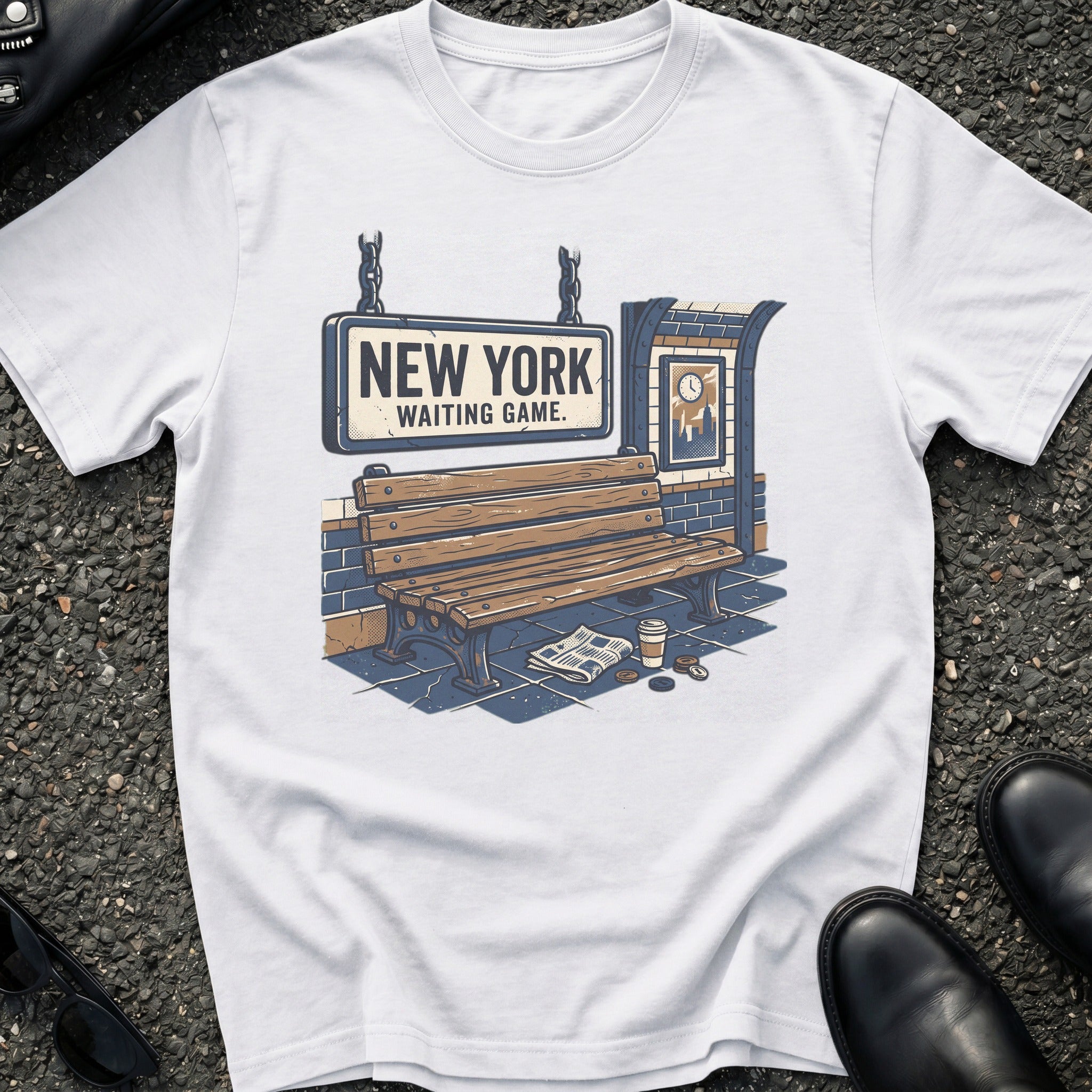 Subway Bench Illo T-Shirt