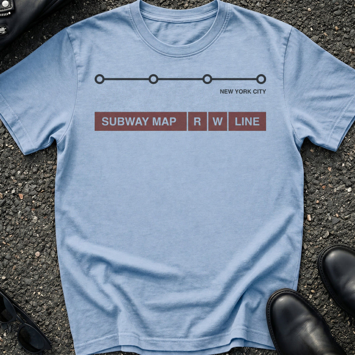 Subway Line Minimal T-Shirt
