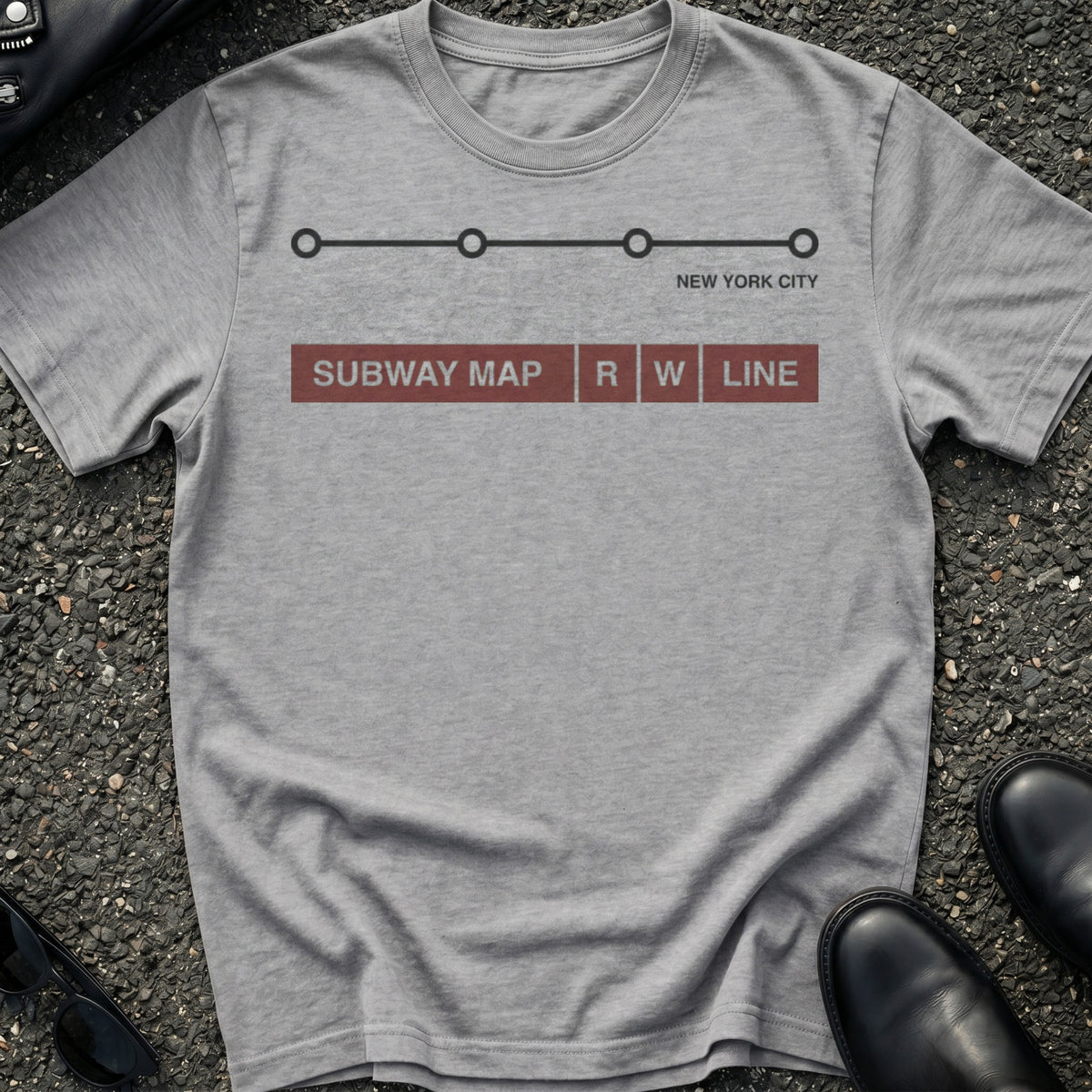 Subway Line Minimal T-Shirt