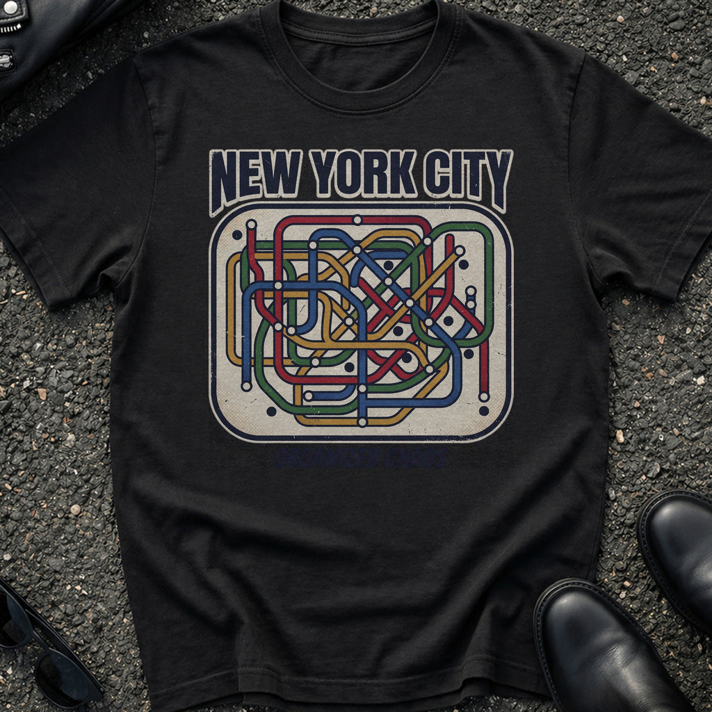Subway Map Abstract T-Shirt