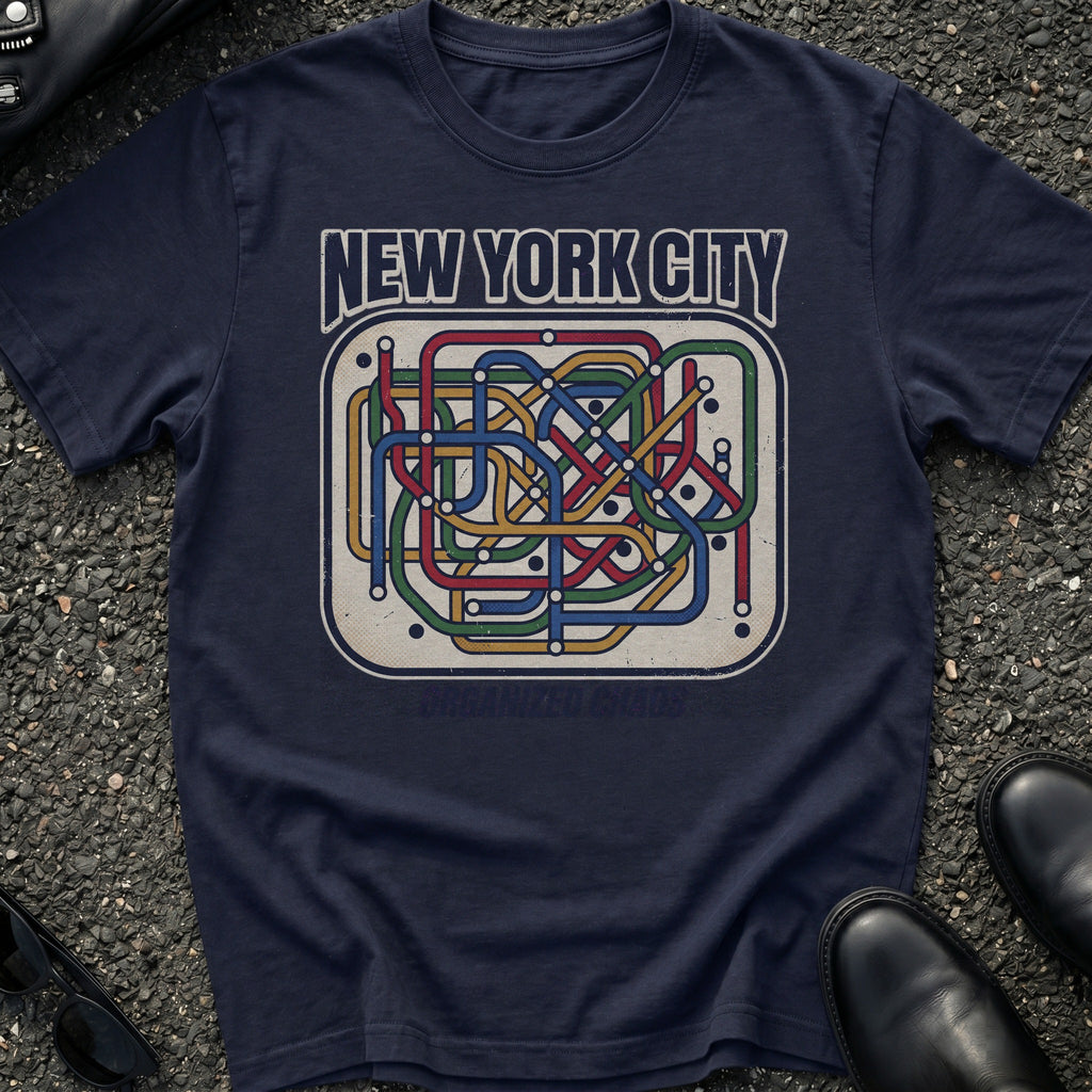 Subway Map Abstract T-Shirt