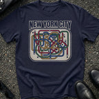 Subway Map Abstract T-Shirt