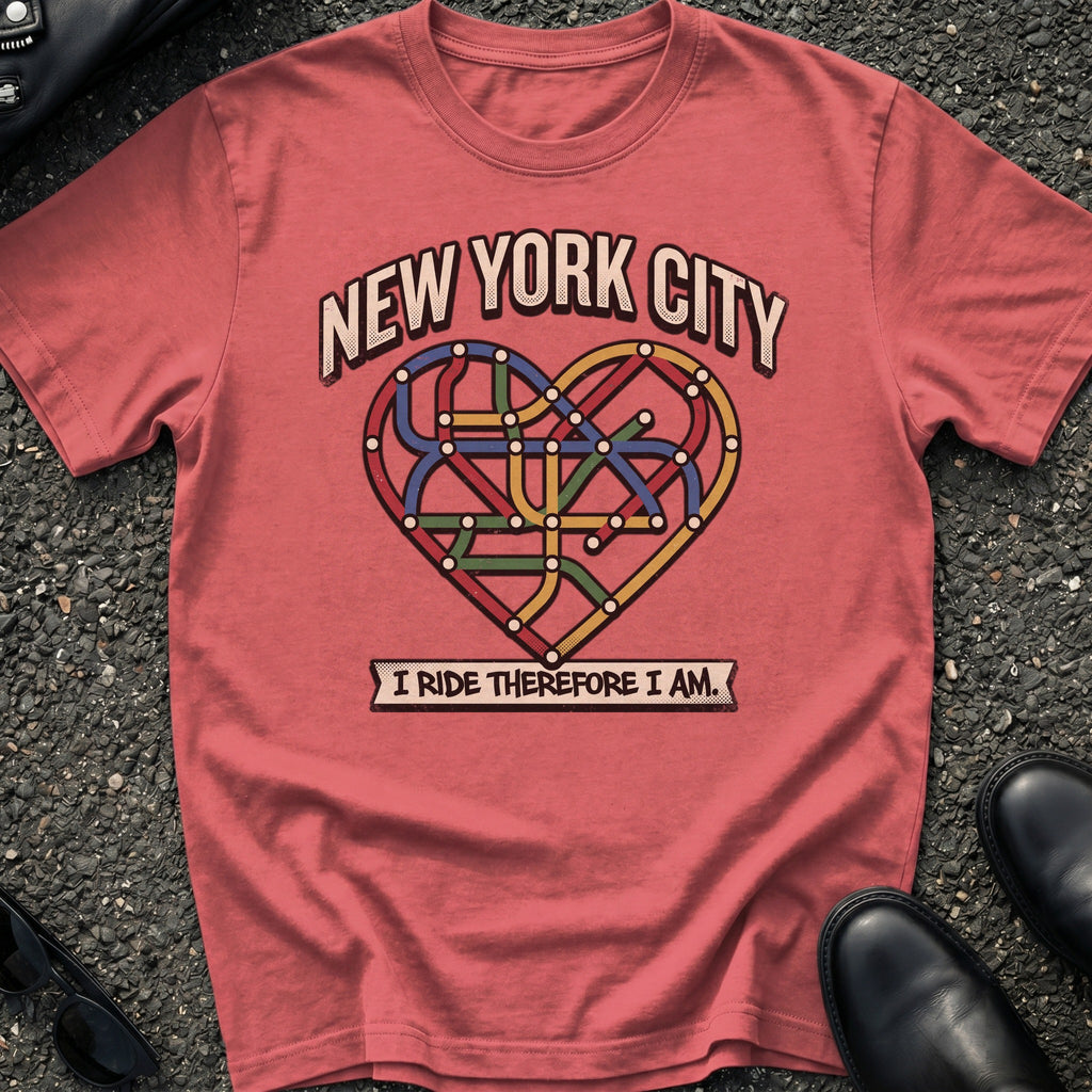 Subway Map Heart T-Shirt