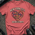 Subway Map Heart T-Shirt